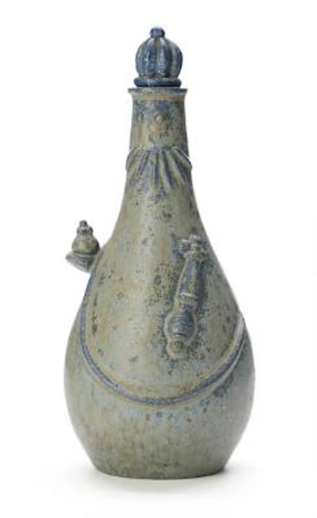 Arne Bang: A stoneware flacon with stopper, modelled in the shape