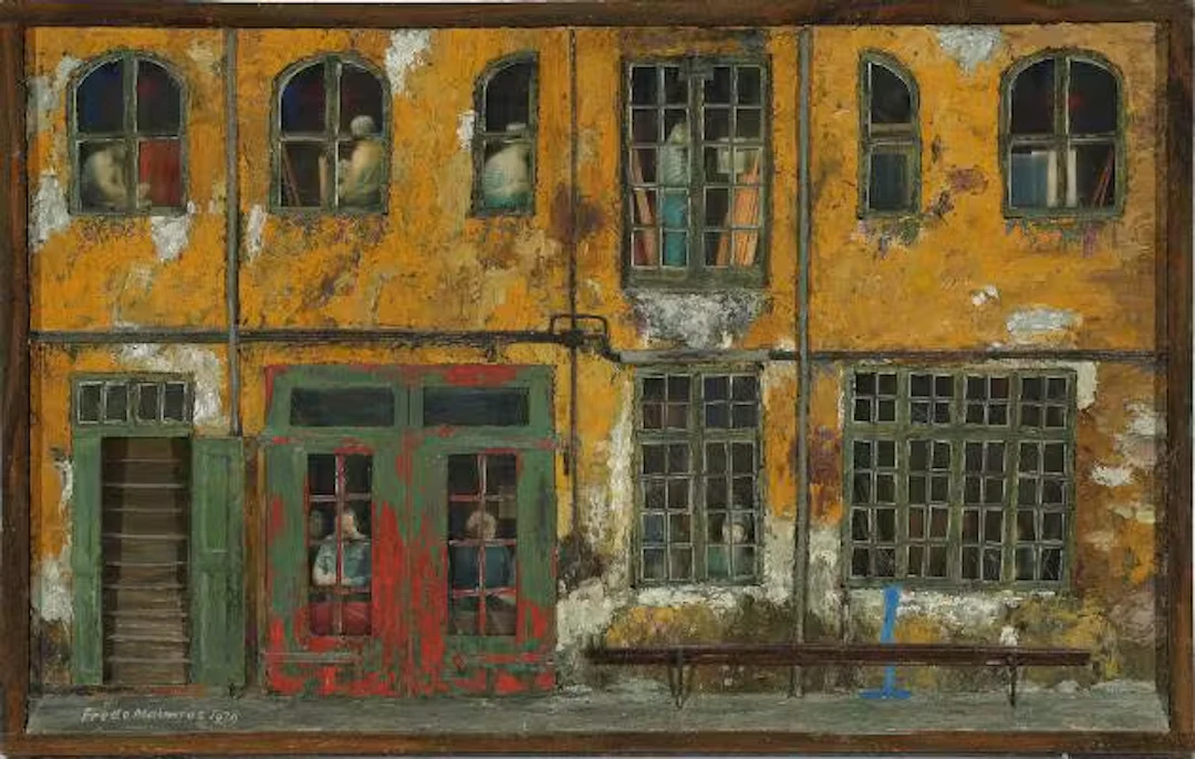 Frede Malmros: "Gothersgade 54. København K". Signed Frede Malmros.