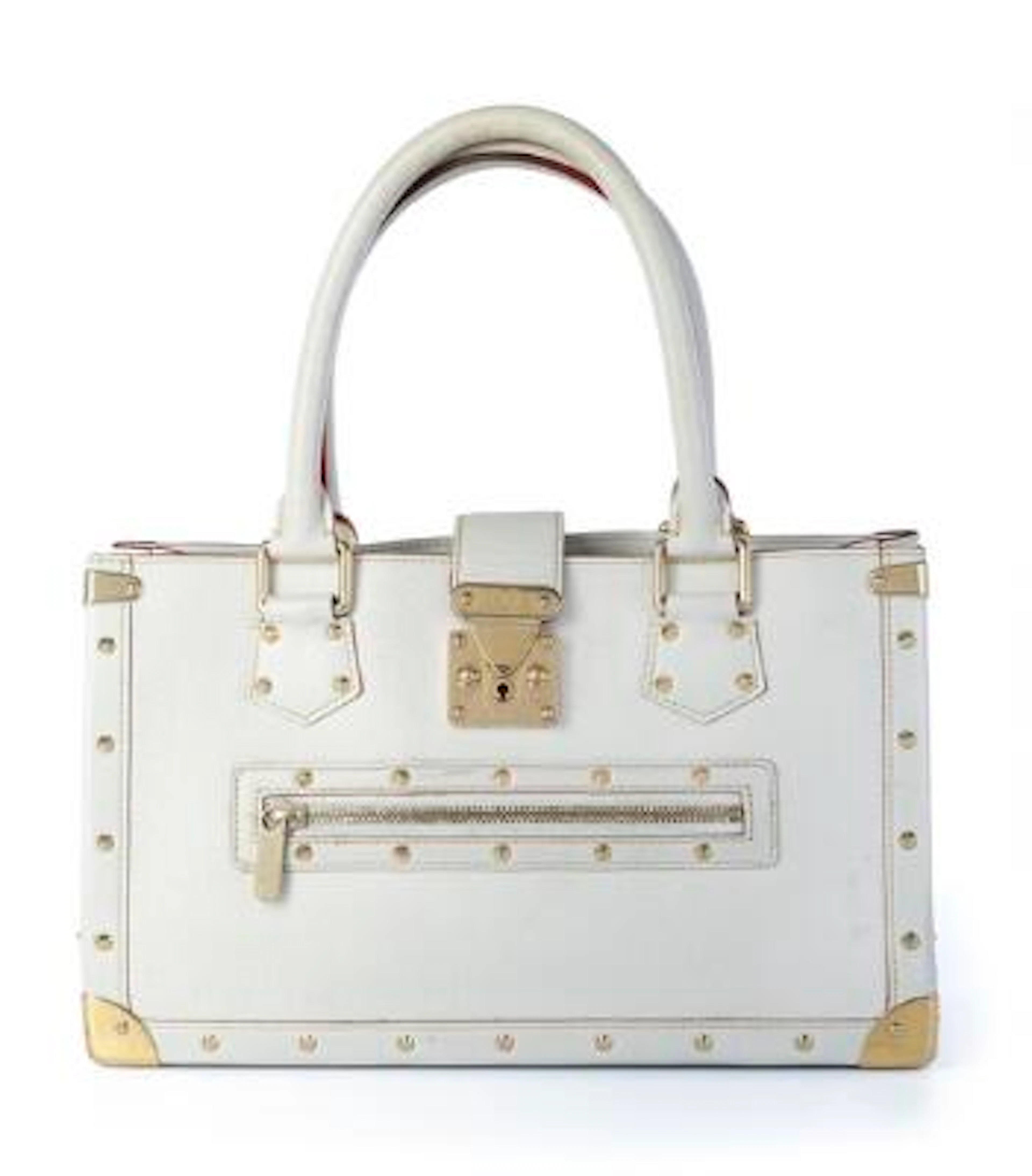 Louis Vuitton: A "Le Fabuleux" bag of beige leather with gold tone