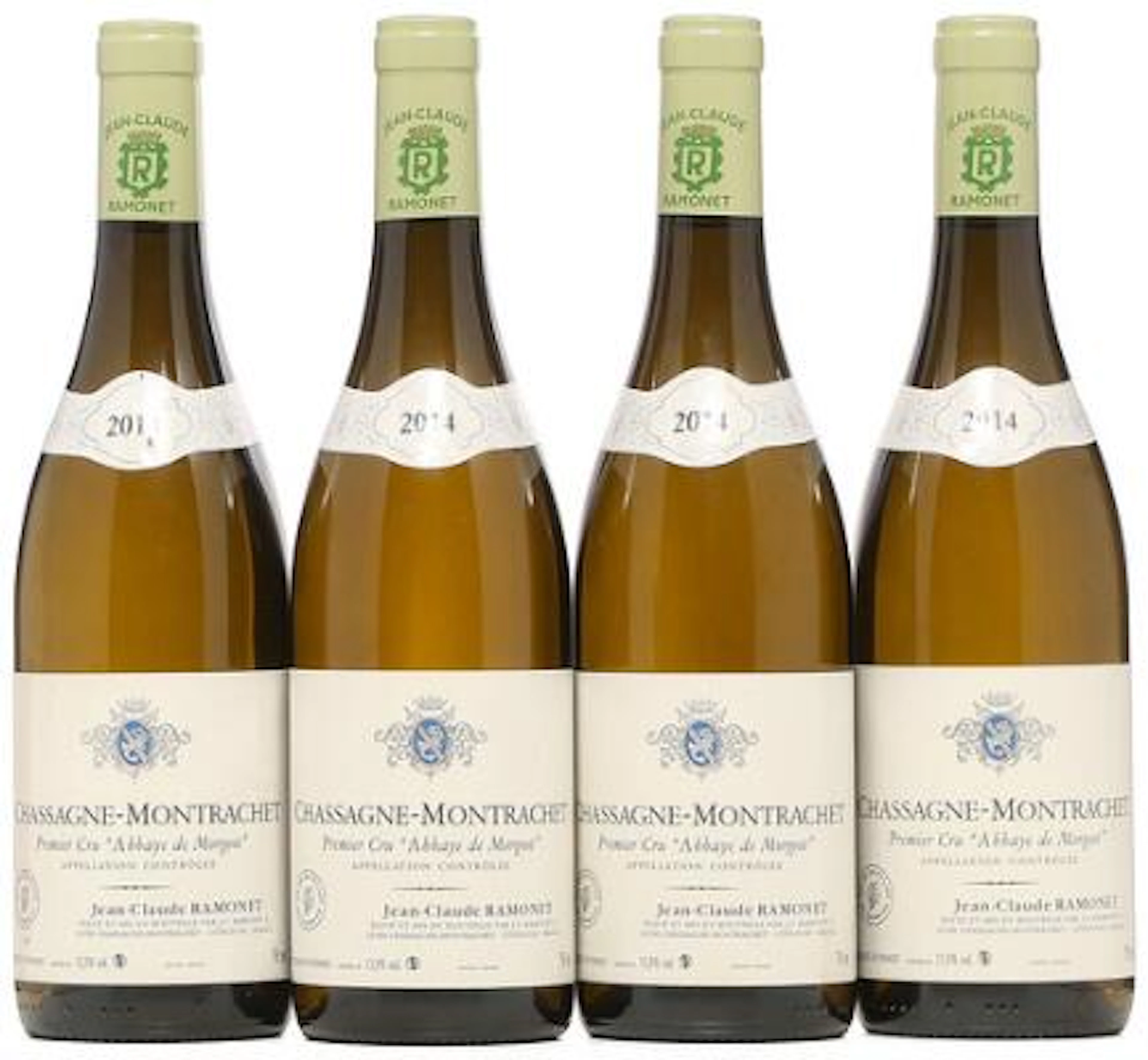 4 bts. Chassagne-Montrachet 1. Cru "Abbaye de Morgeot", Jean-Claude