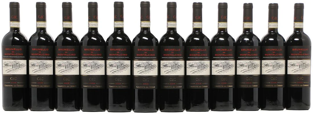 12 bts. Brunello di Montalcino, Casanuova delle Cerbaie 2008 A (hf/in).