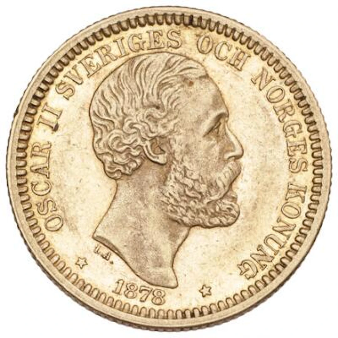 Sweden, Oscar II, 20 kr 1878, SM 8a, F 93a – Bruun Rasmussen Auctioneers