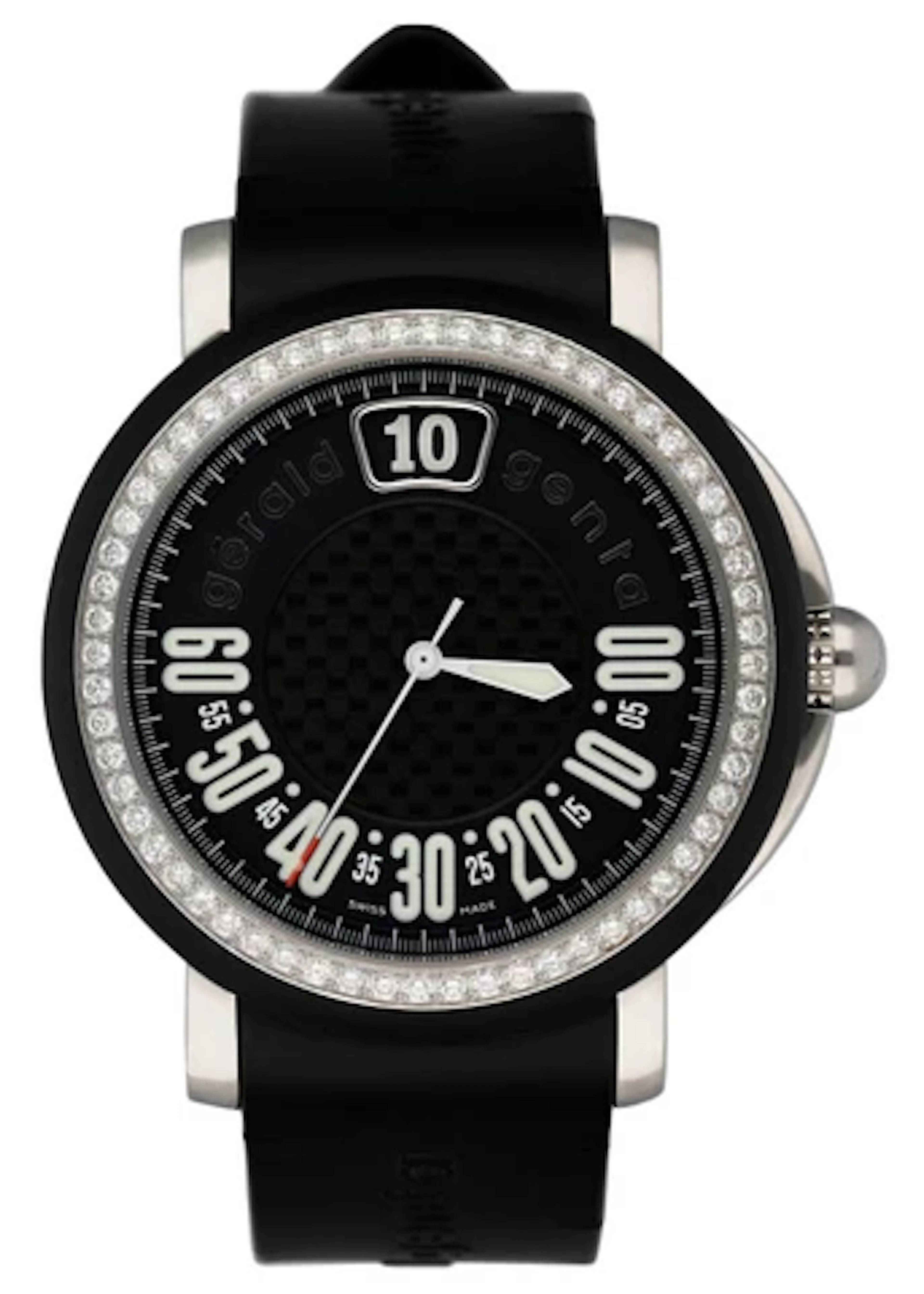 Gérald Genta Retro Sport RSP.X.10 Diamonds Dial Mens Watch Box Papers