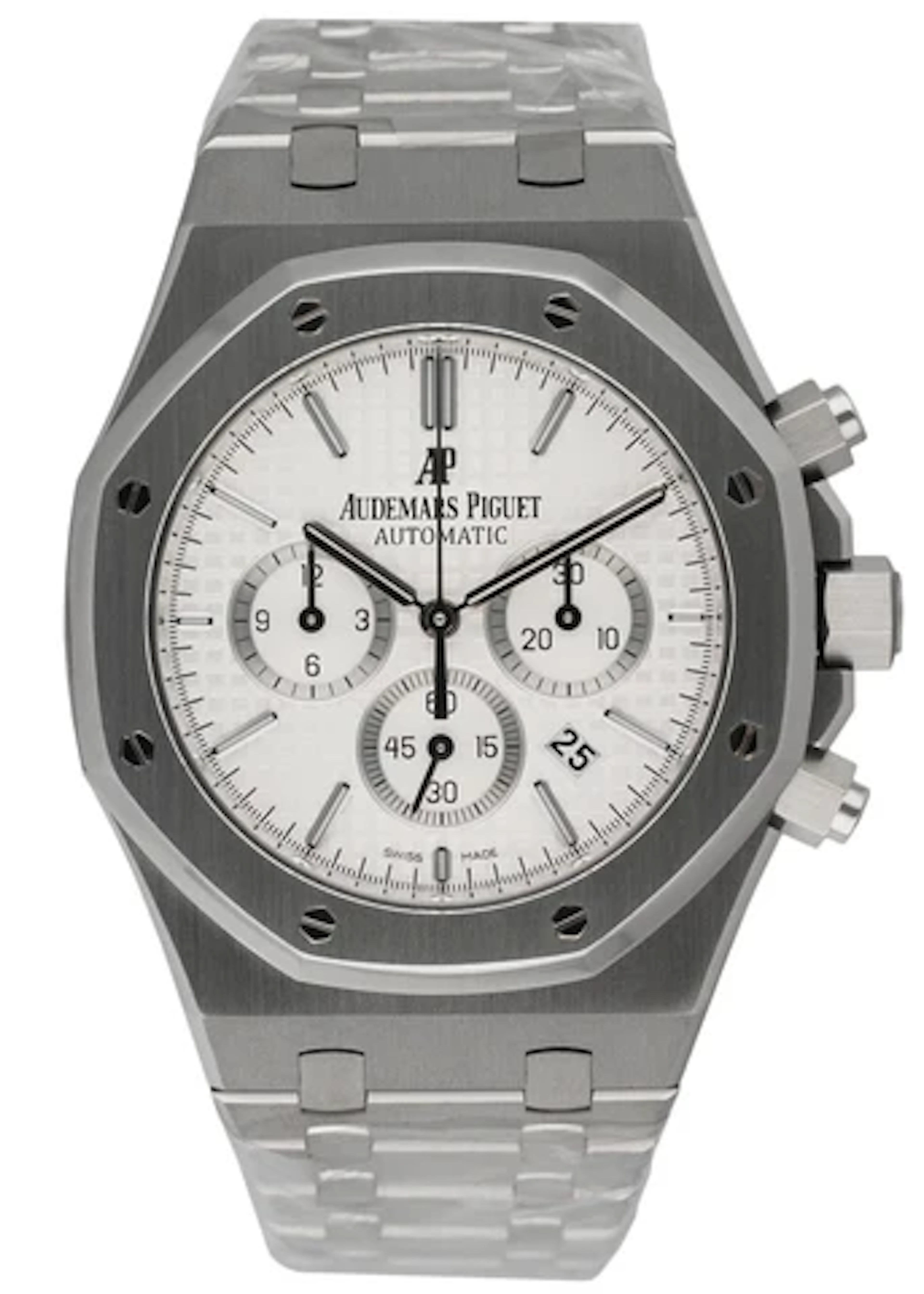 Audemars Piguet Royal Oak 26320ST White Dial Mens Watch Box Papers