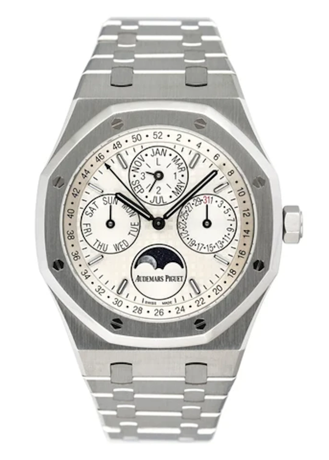 Audemars Piguet Royal Oak 26574ST White Dial Perpetual Calendar Mens