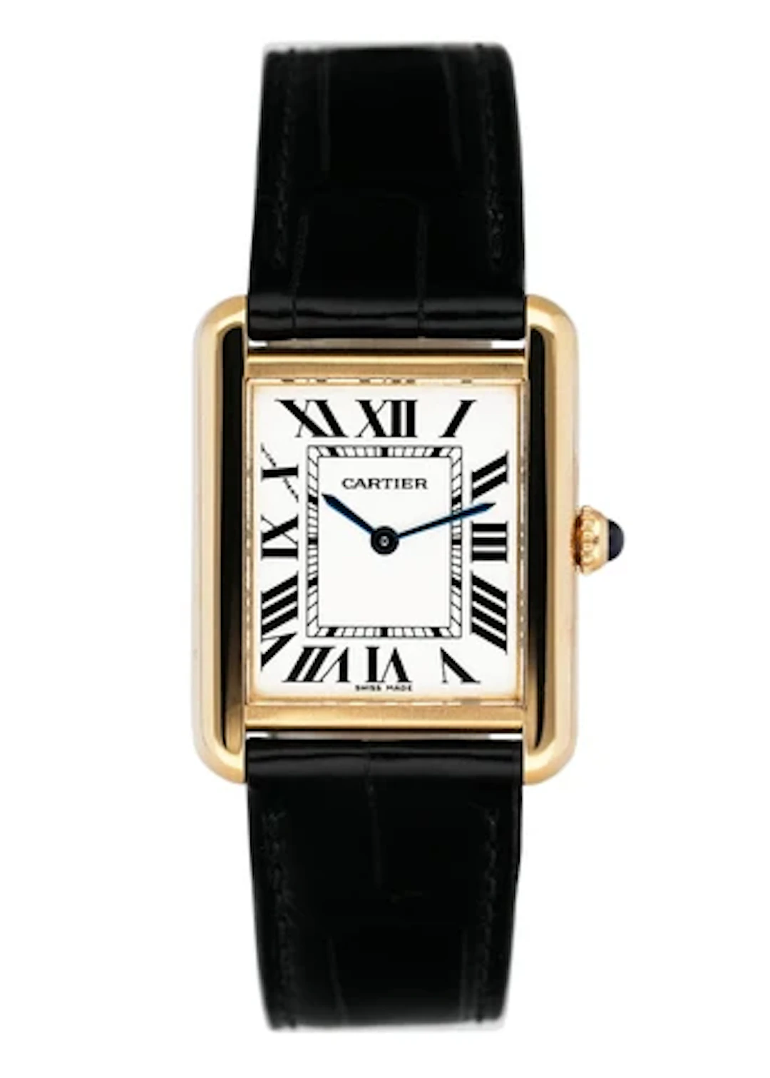 Cartier Tank Solo W1018755 18K Yellow Gold Ladies Watch