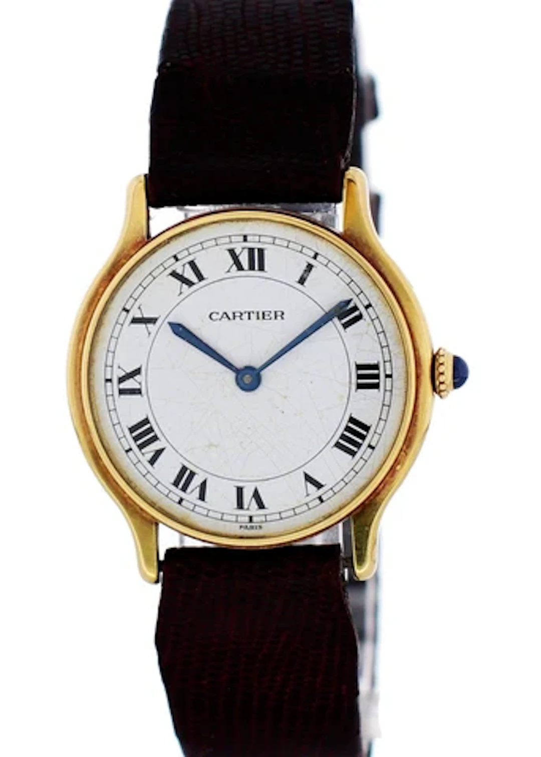 Vintage Cartier Paris 18K Yellow Gold Ladies Watch