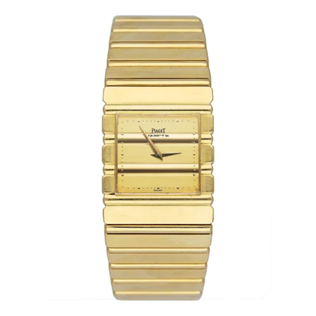 Piaget Polo Square 7131 C701 18K Yellow Gold Mens Watch