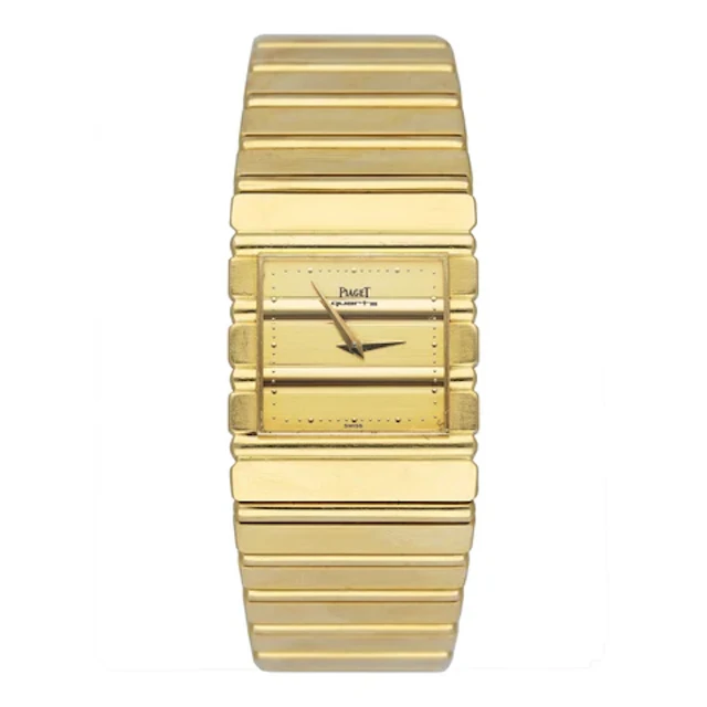 Piaget Polo Square 7131 C701 18K Yellow Gold Mens Watch
