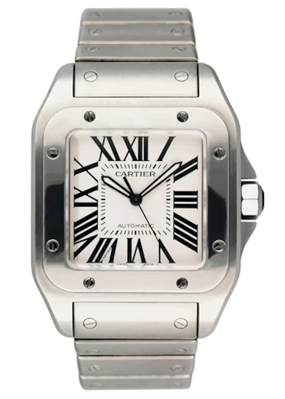 Cartier Santos-100 2656 XL W200737G Stainless Steel Mens Watch