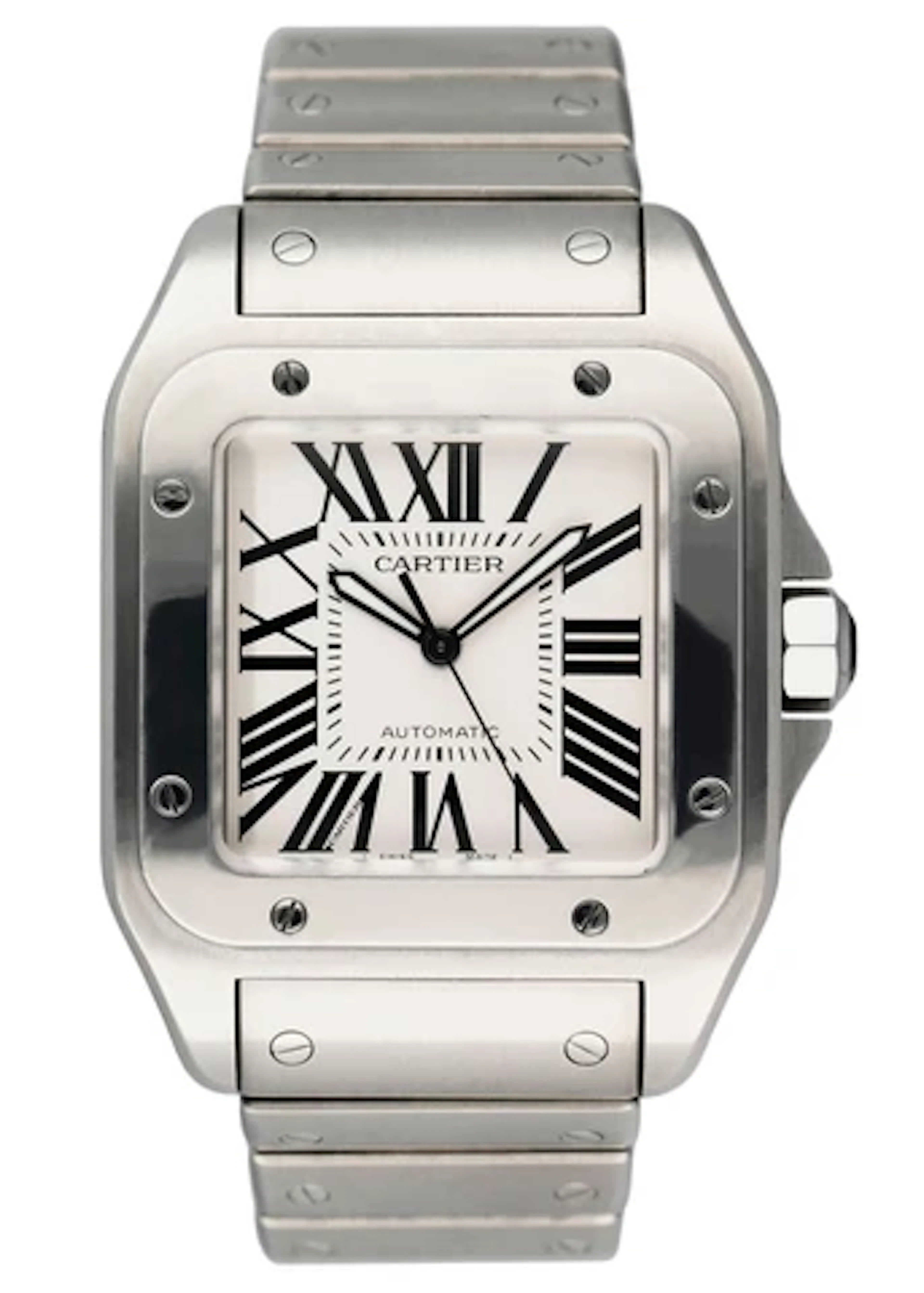 Cartier Santos-100 2656 XL W200737G Stainless Steel Mens Watch