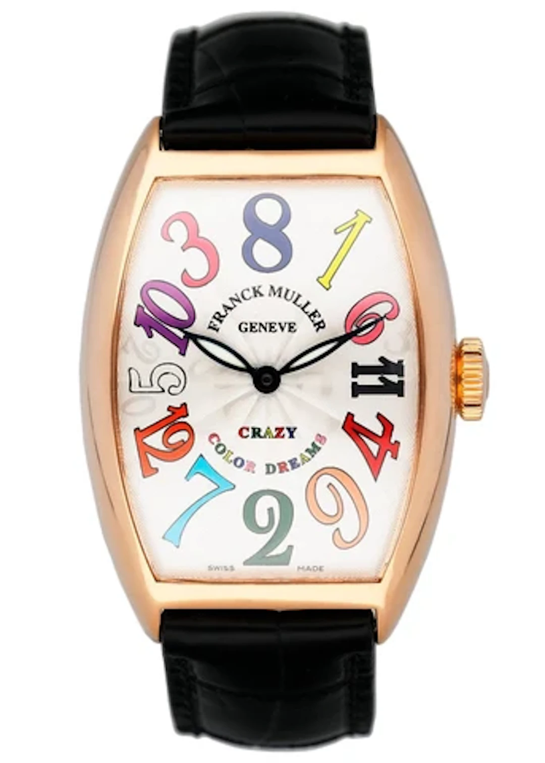 Franck Muller Crazy Hours 5850 CH 18K Rose Gold Mens Watch Box Papers