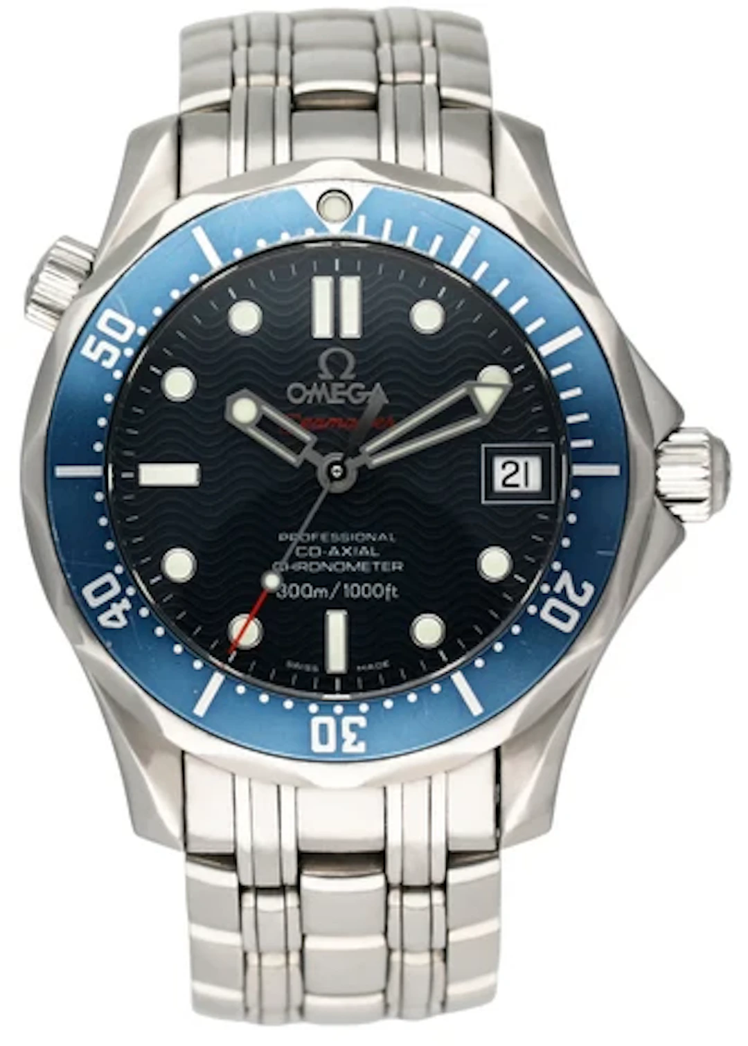 Omega Seamaster 2222.80.00 Blue Dial Mens Watch