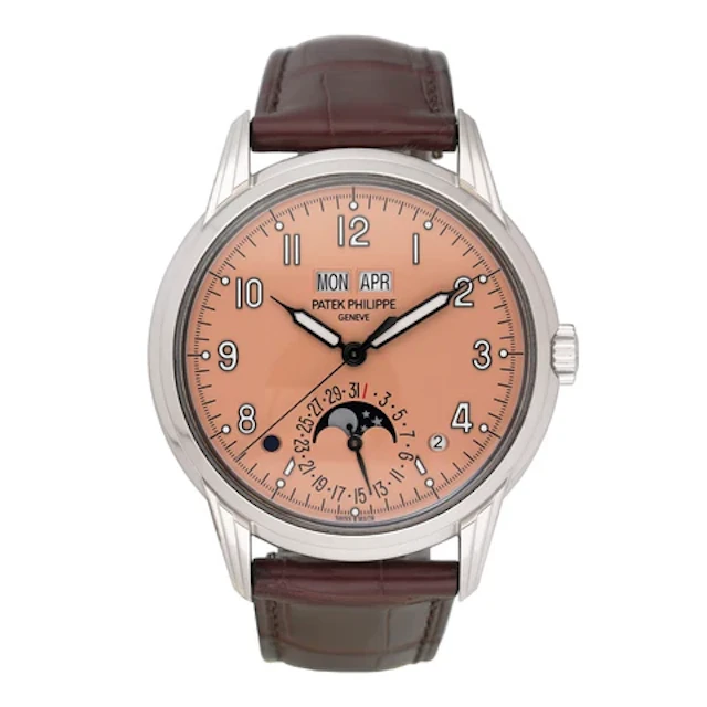 Patek Philippe Grand Complications 5320G Salmon Dial Mens Watch Box Papers
