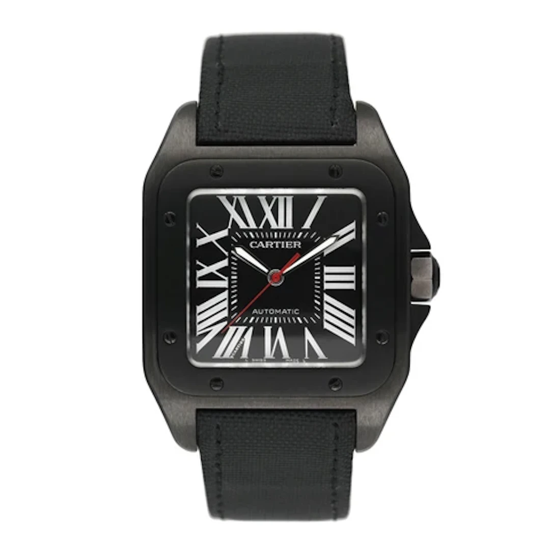 Cartier Santos-100 Large WSSA0006 Carbon Mens Watch