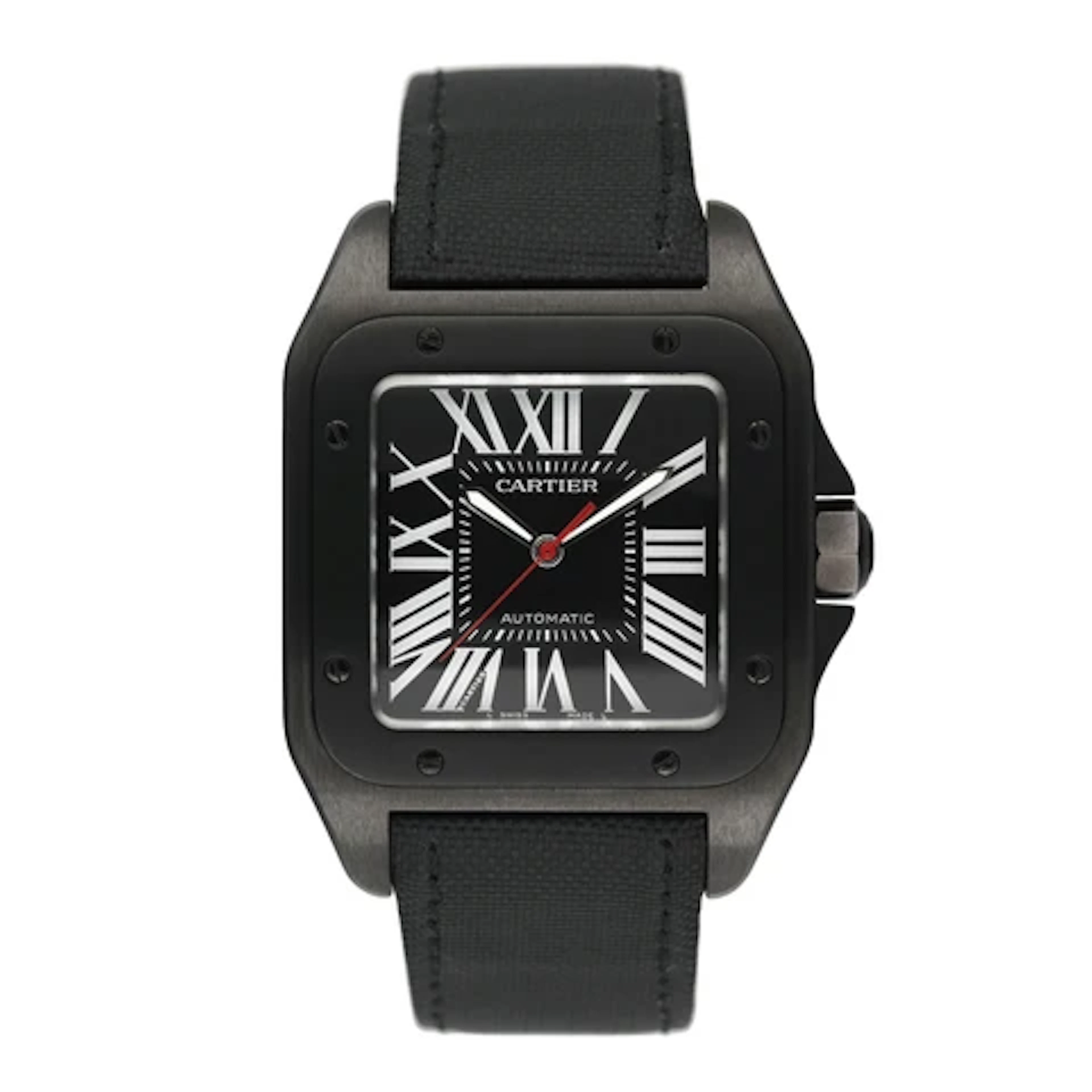 Cartier Santos-100 Large WSSA0006 Carbon Mens Watch