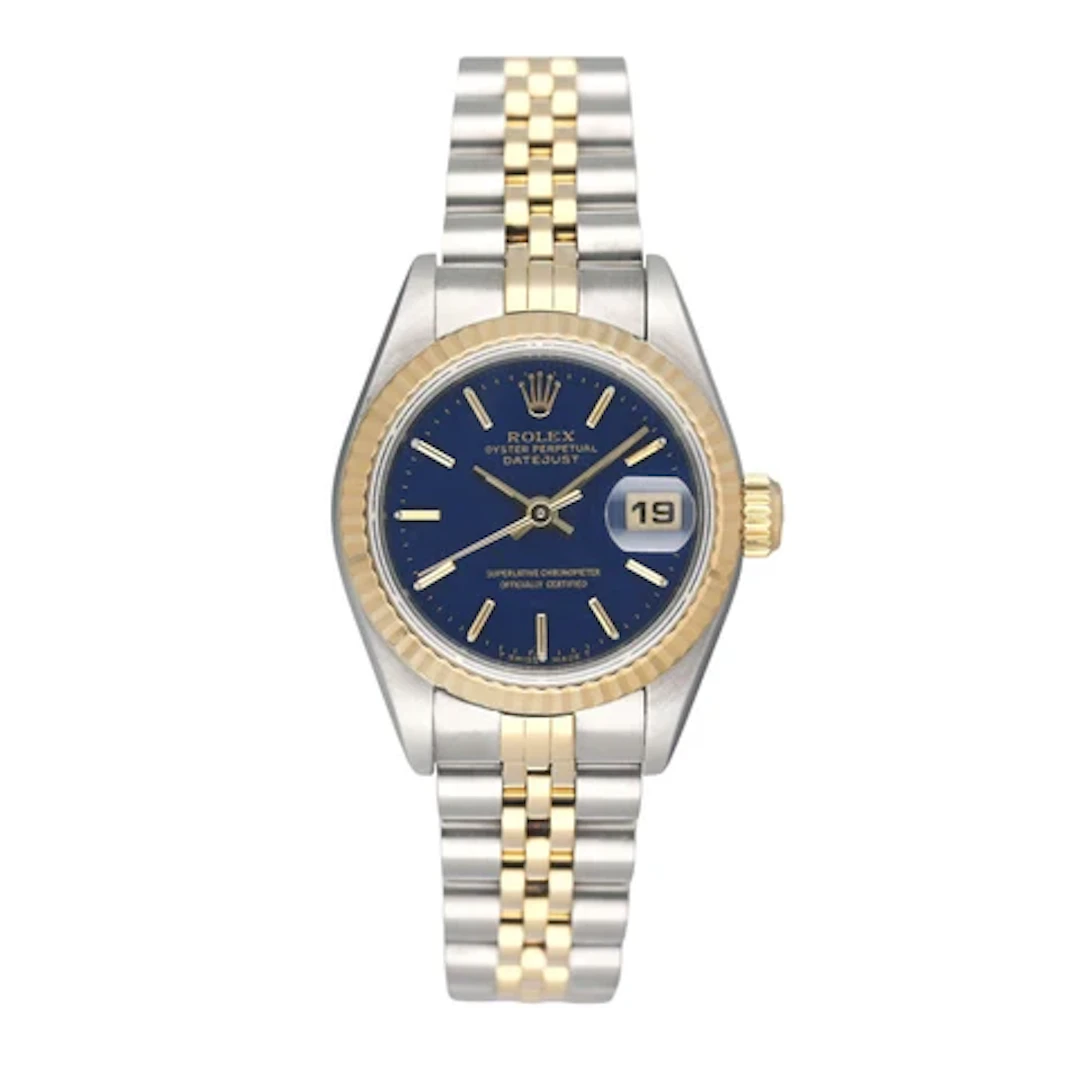 Rolex Datejust 69173 Tapestry Blue Dial Ladies Watch