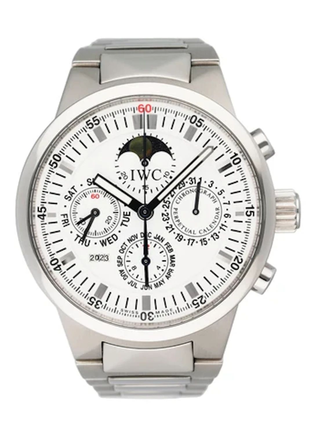 IWC GST Perpetual Calendar IW3756-19 White Dial Mens Watch With Box