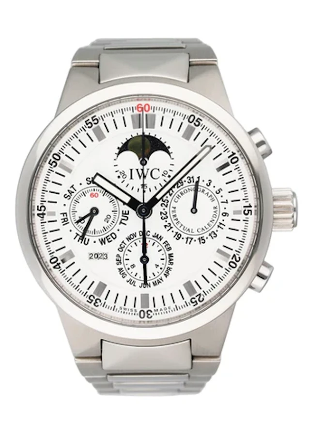 IWC GST Perpetual Calendar IW3756-19 White Dial Mens Watch With Box