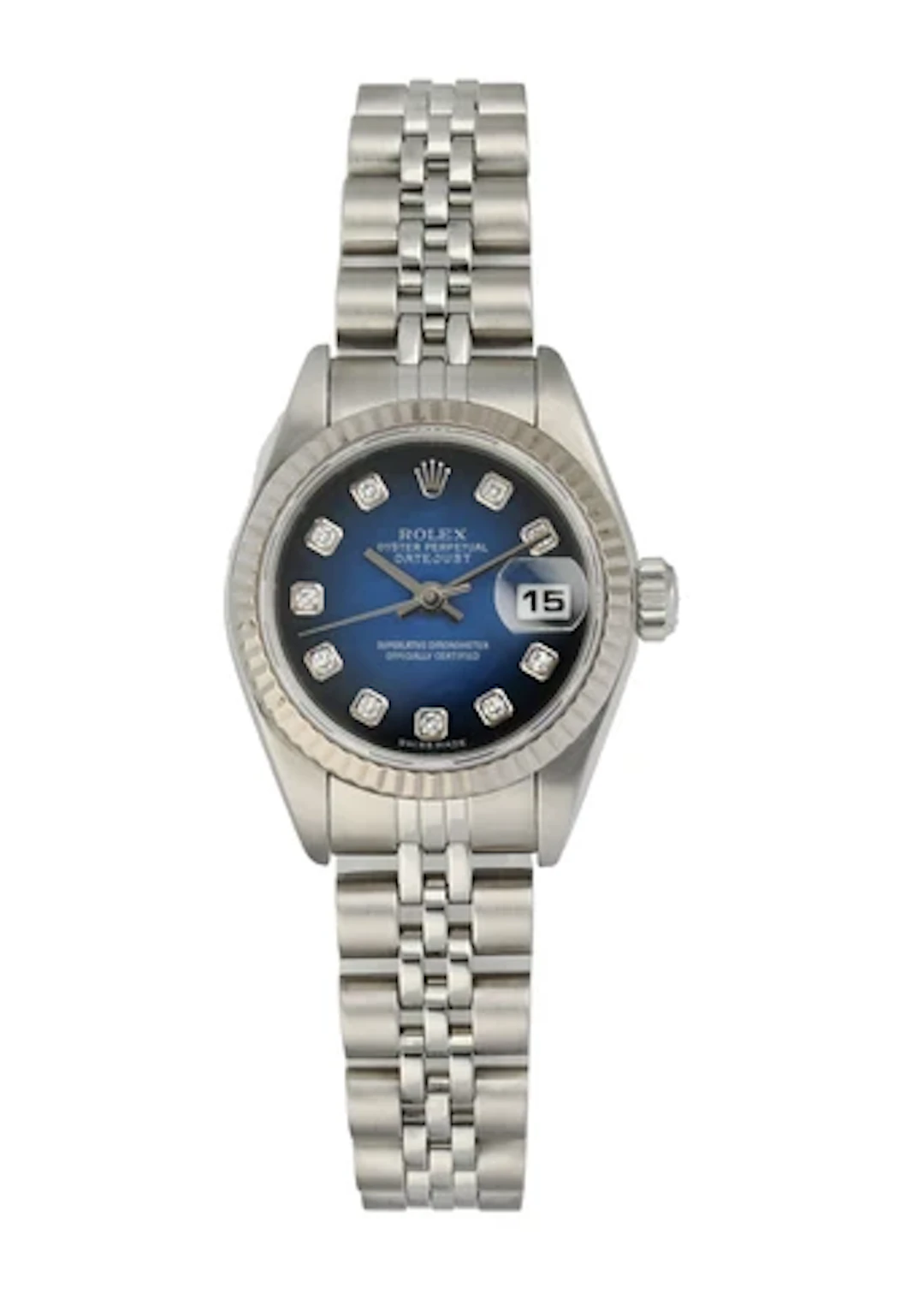 Rolex Datejust 79174 Blue Vignette Diamond Dial Box & Papers