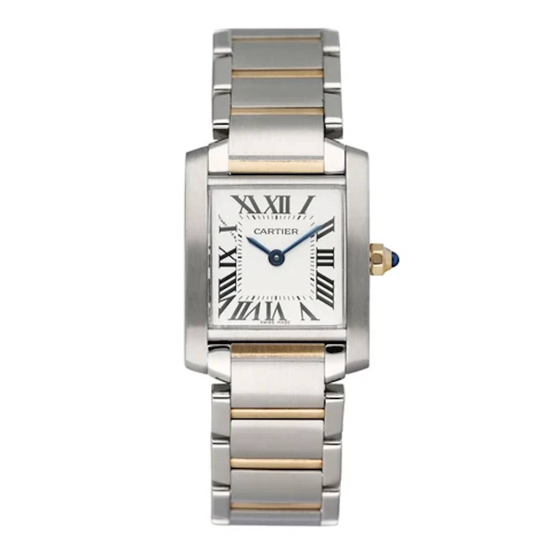 Cartier Tank Francaise W51007Q4 Two-Tone Ladies Watch Box Papers