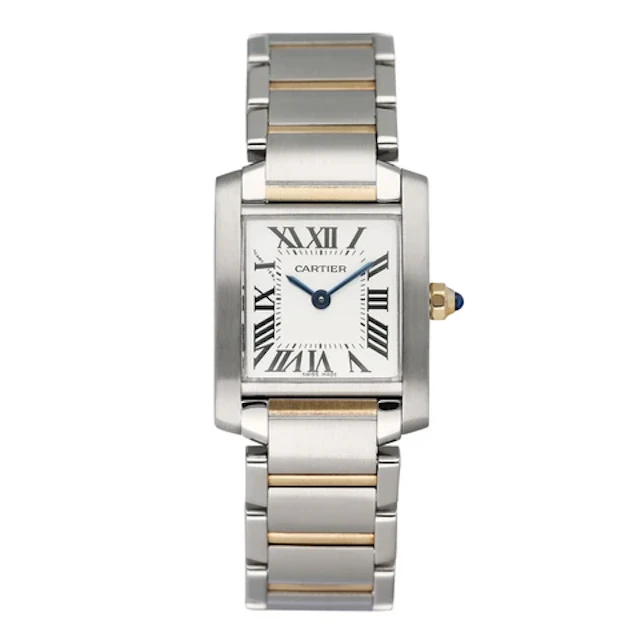 Cartier Tank Francaise W51007Q4 Two-Tone Ladies Watch Box Papers