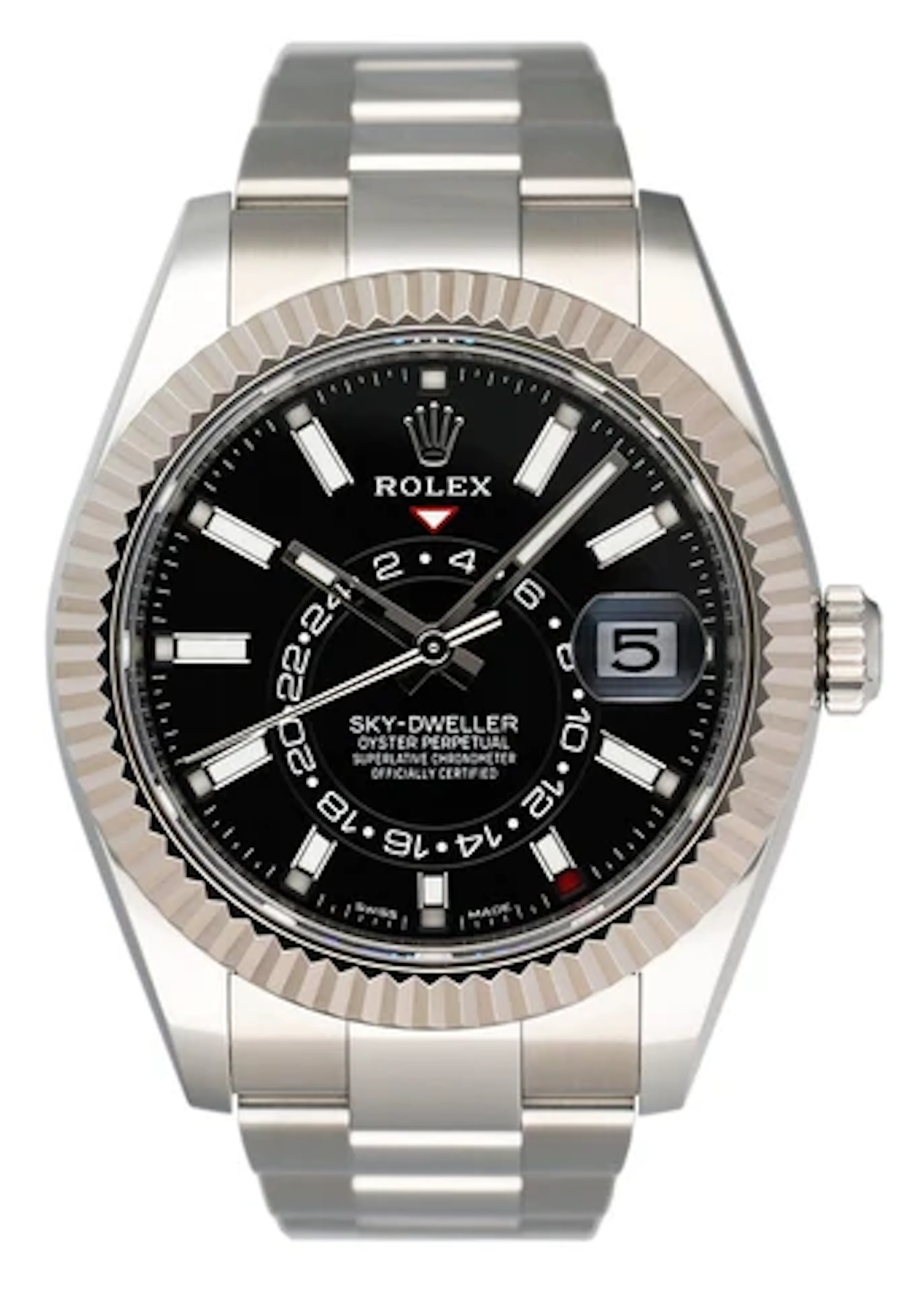 Rolex Sky-Dweller 326934 Black Dial Mens Watch Box Papers