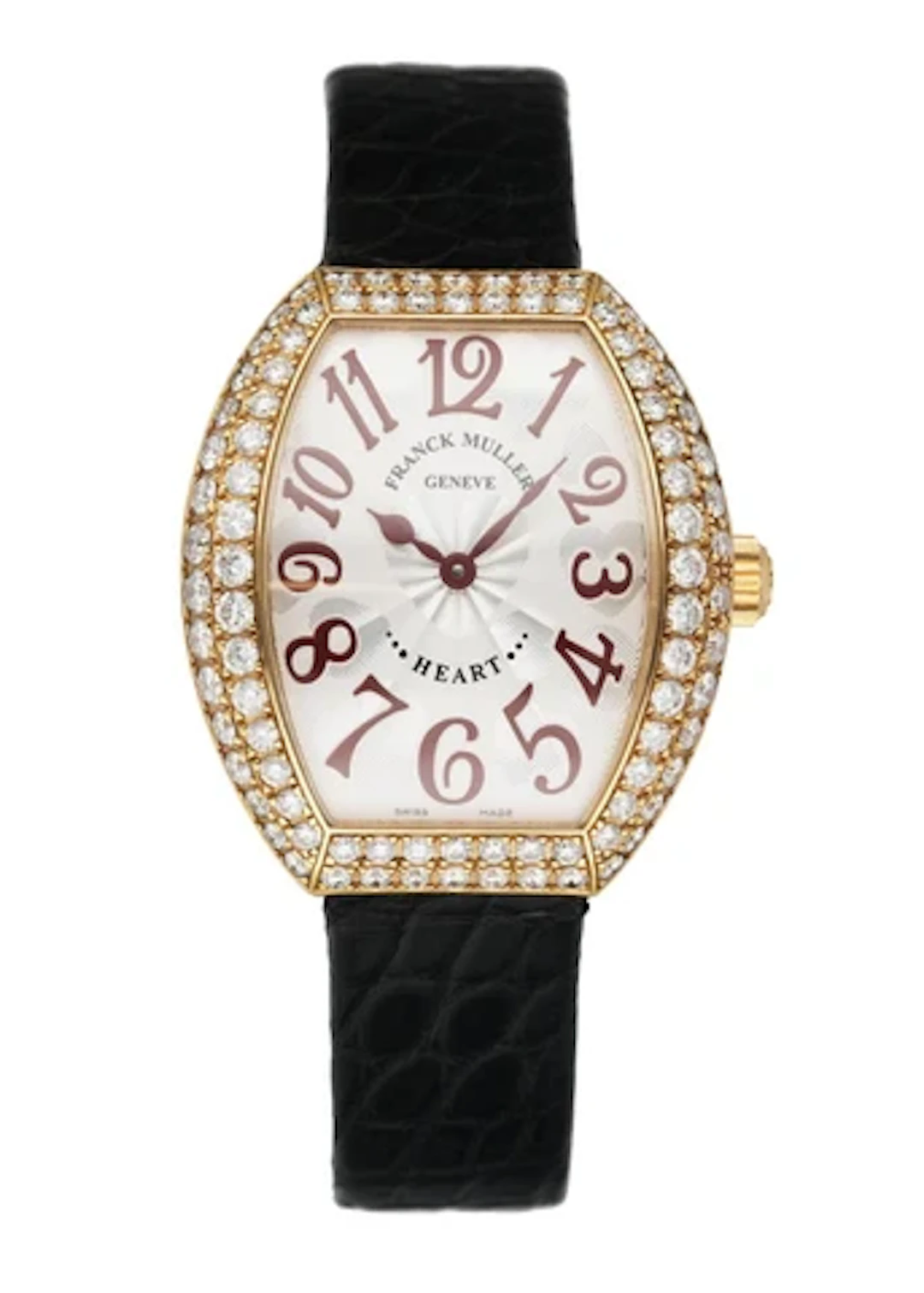 Franck Muller Heart To Heart 5002L QZ D2 18K Yellow Gold Diamonds Women's Watch