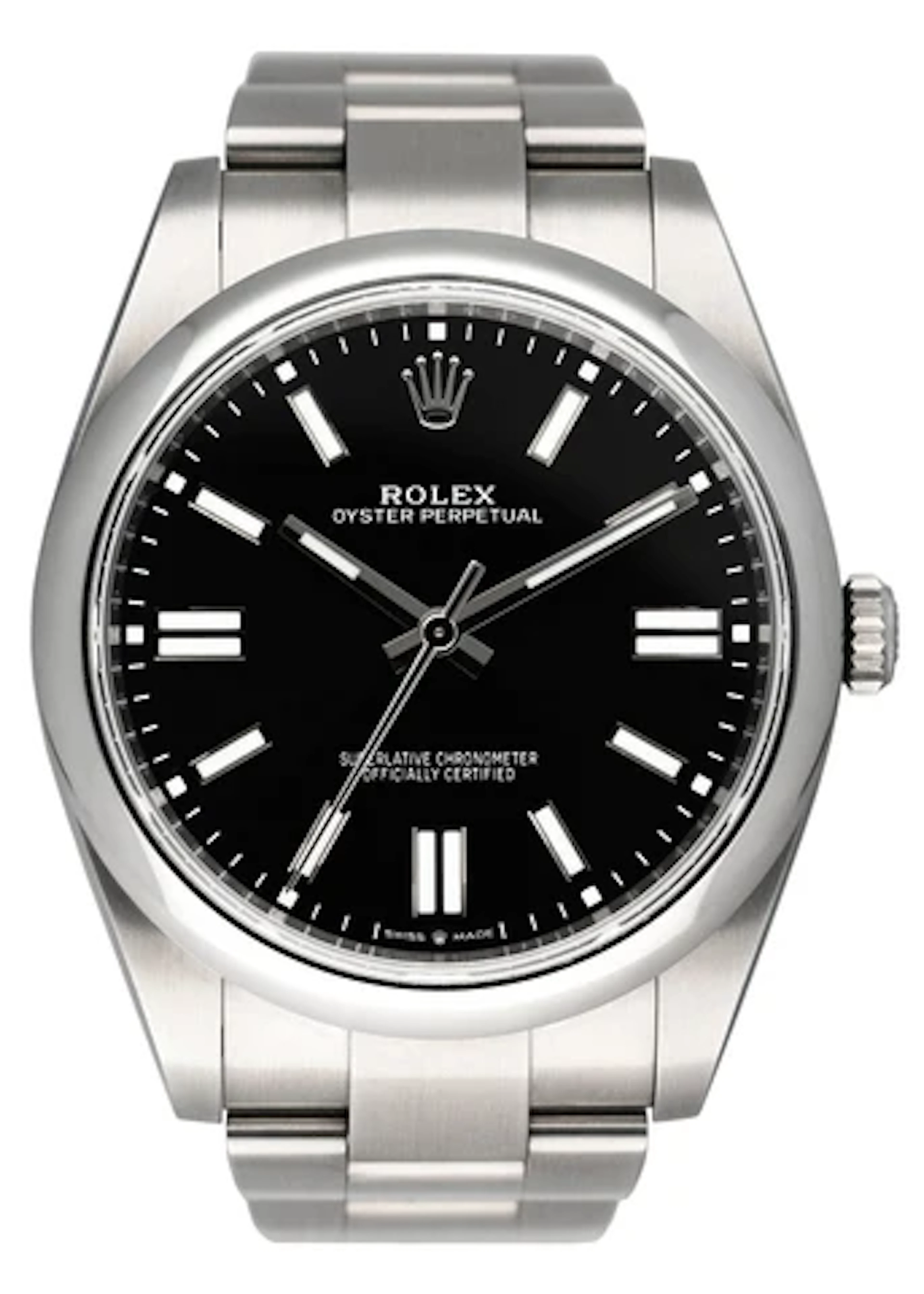 Rolex Oyster Perpetual 124300 Black Dial Mens Watch Box Papers