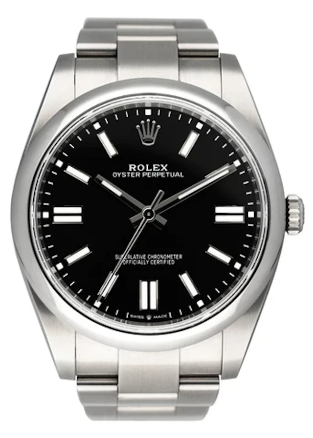 Rolex Oyster Perpetual 124300 Black Dial Mens Watch Box Papers