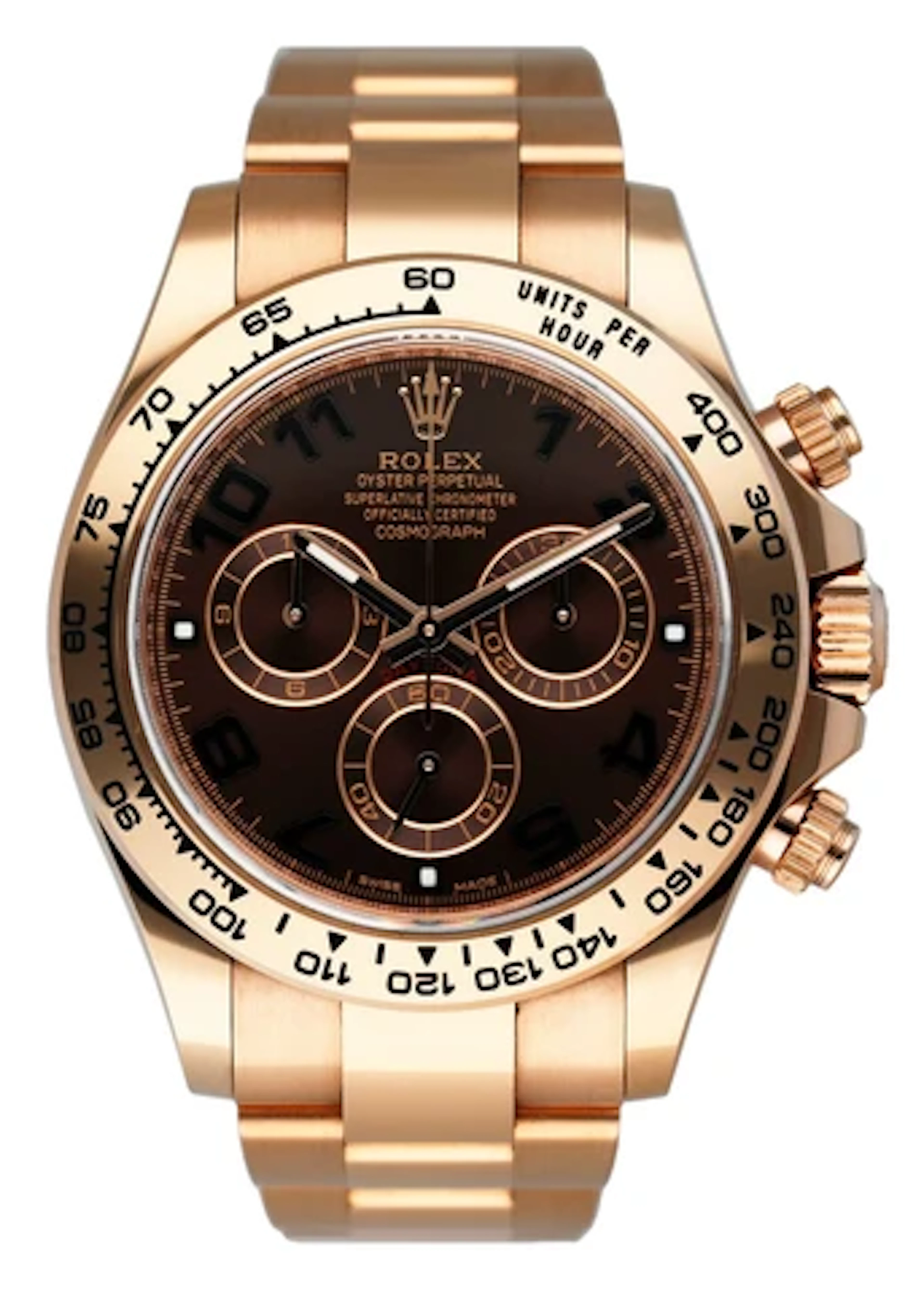 Rolex Daytona 116505 18K Rose Gold Chocolate Dial Mens Watch