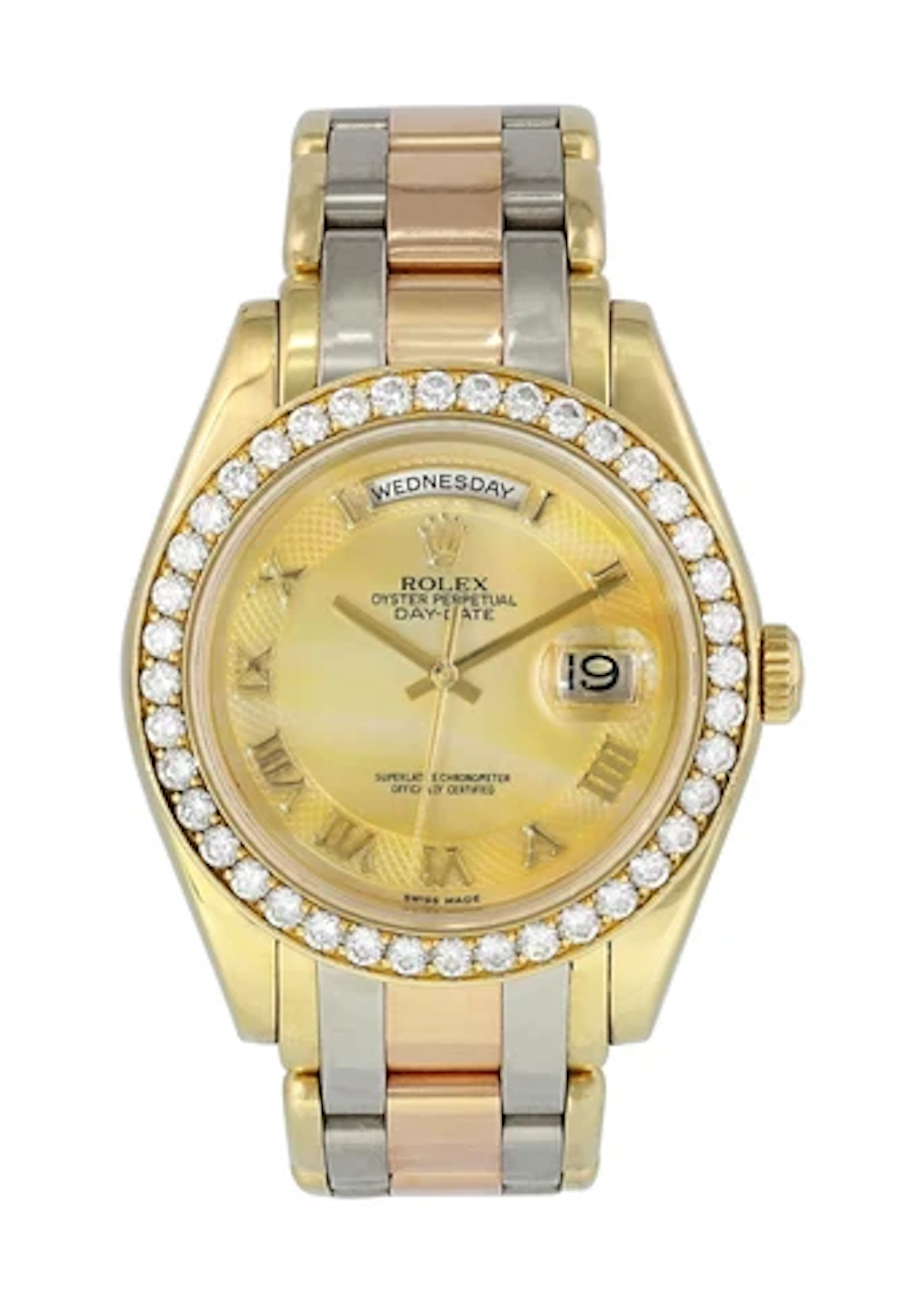 Rolex Tridor Day Date Perlmaster 18948 Mens Watch
