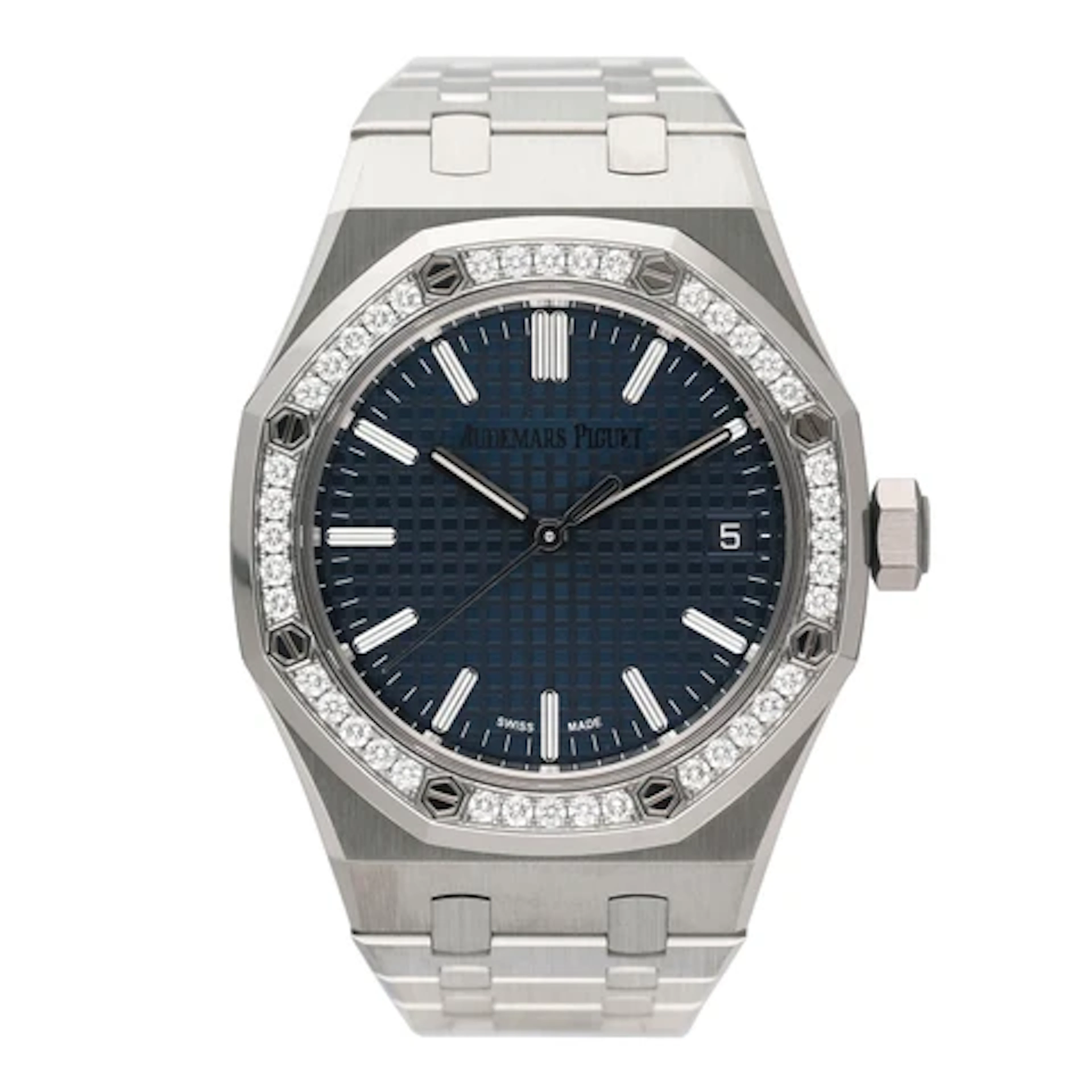 Audemars Piguet Royal Oak 15551ST Blue Dial "50th Anniversary" Ladies