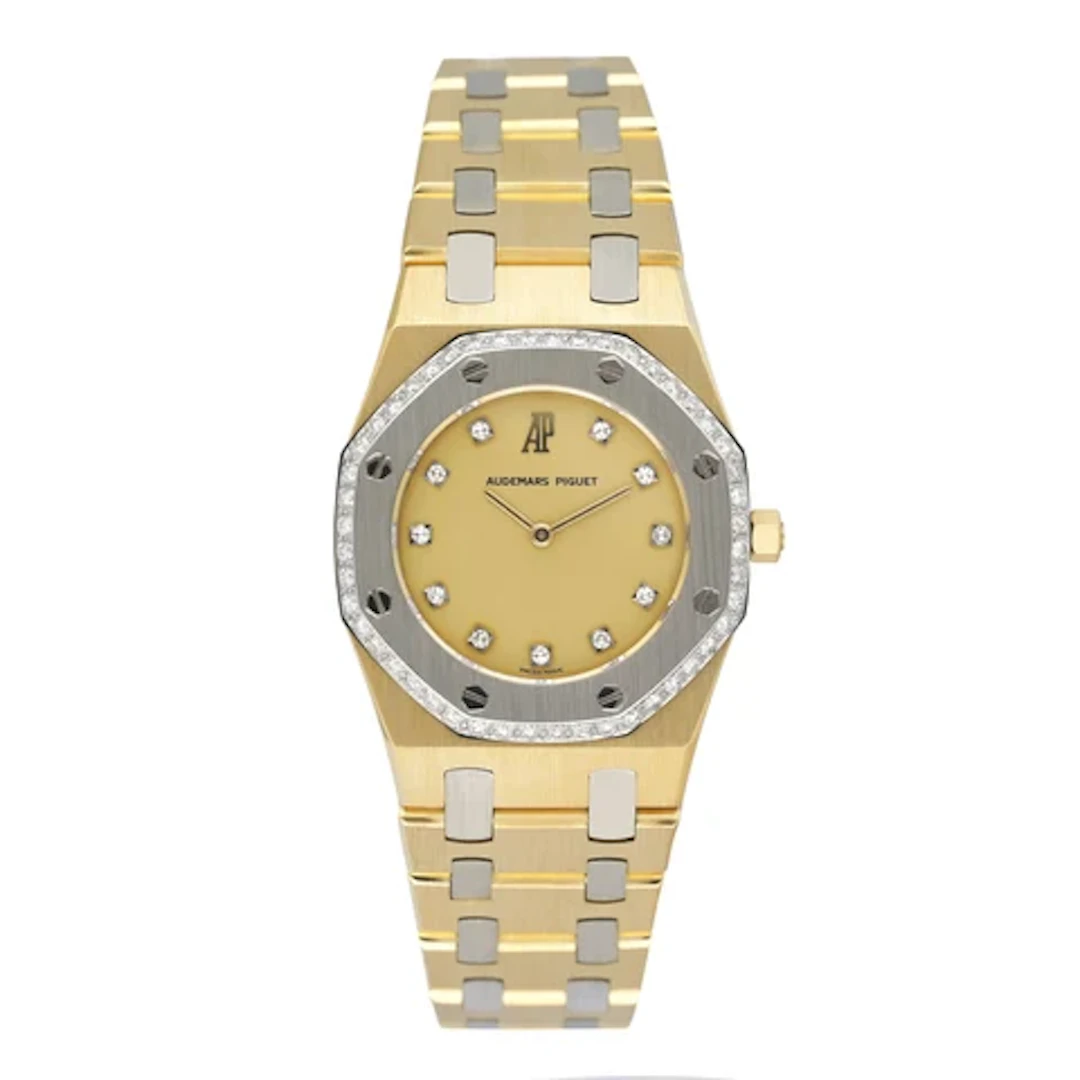 Audemars Piguet Royal Oak 6007AC Diamond Champagne Dial Ladies Watch