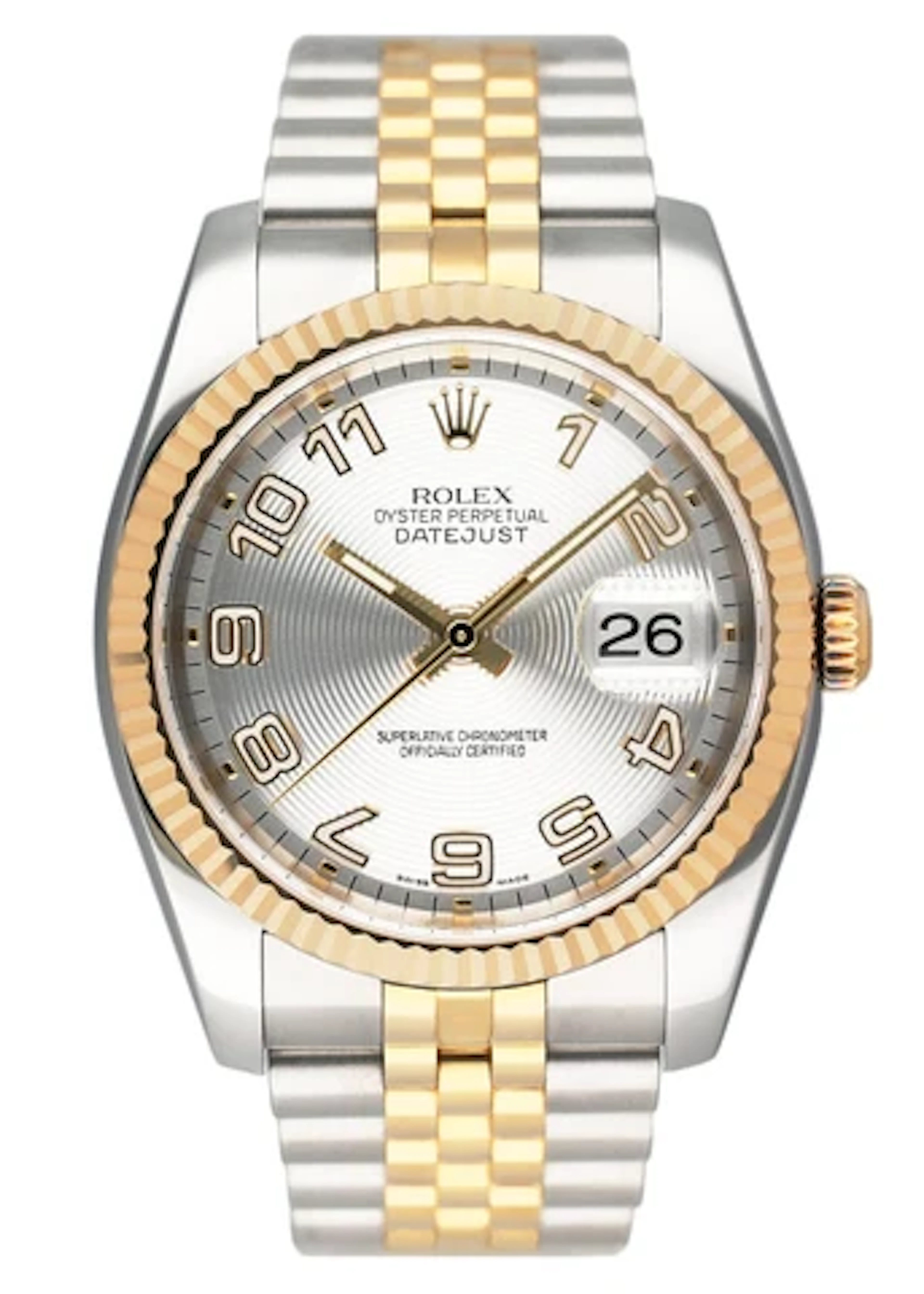 Rolex Datejust 116233 Concentric Silver Dial Mens Watch