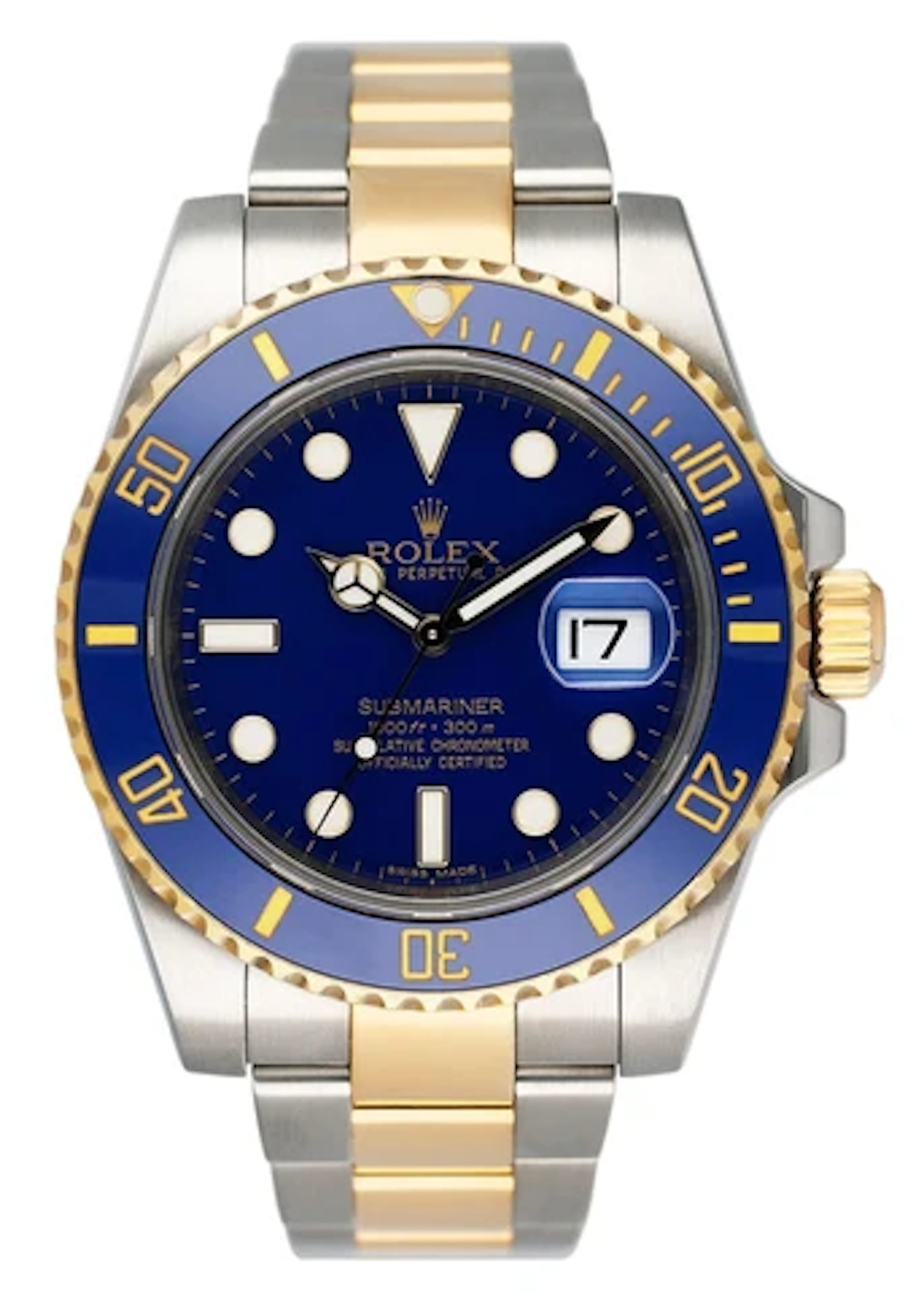 Rolex Submariner Date 116613LB Blue Dial Mens Watch Box Papers