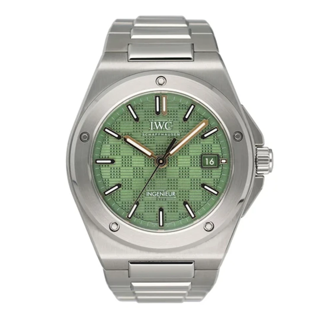 IWC Ingenieur IW328908 Green Dial Mens Watch Box Papers Limited Edition