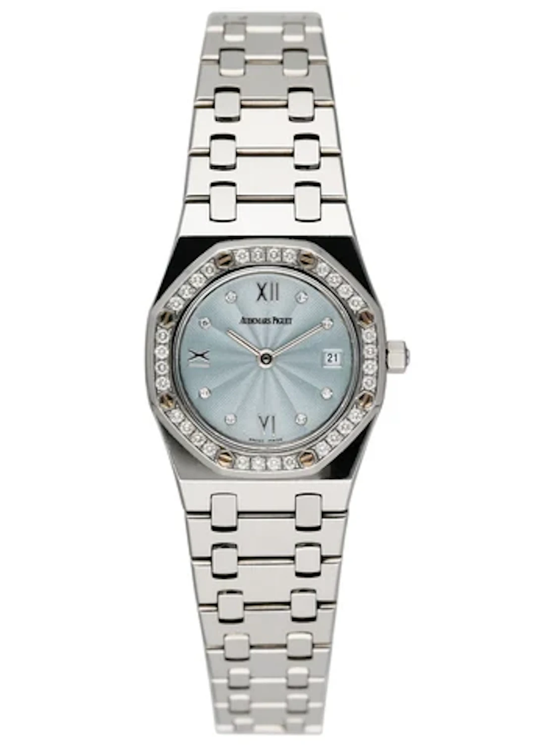 Audemars Piguet Royal Oak 67372ST Ice Blue Dial Ladies Watch