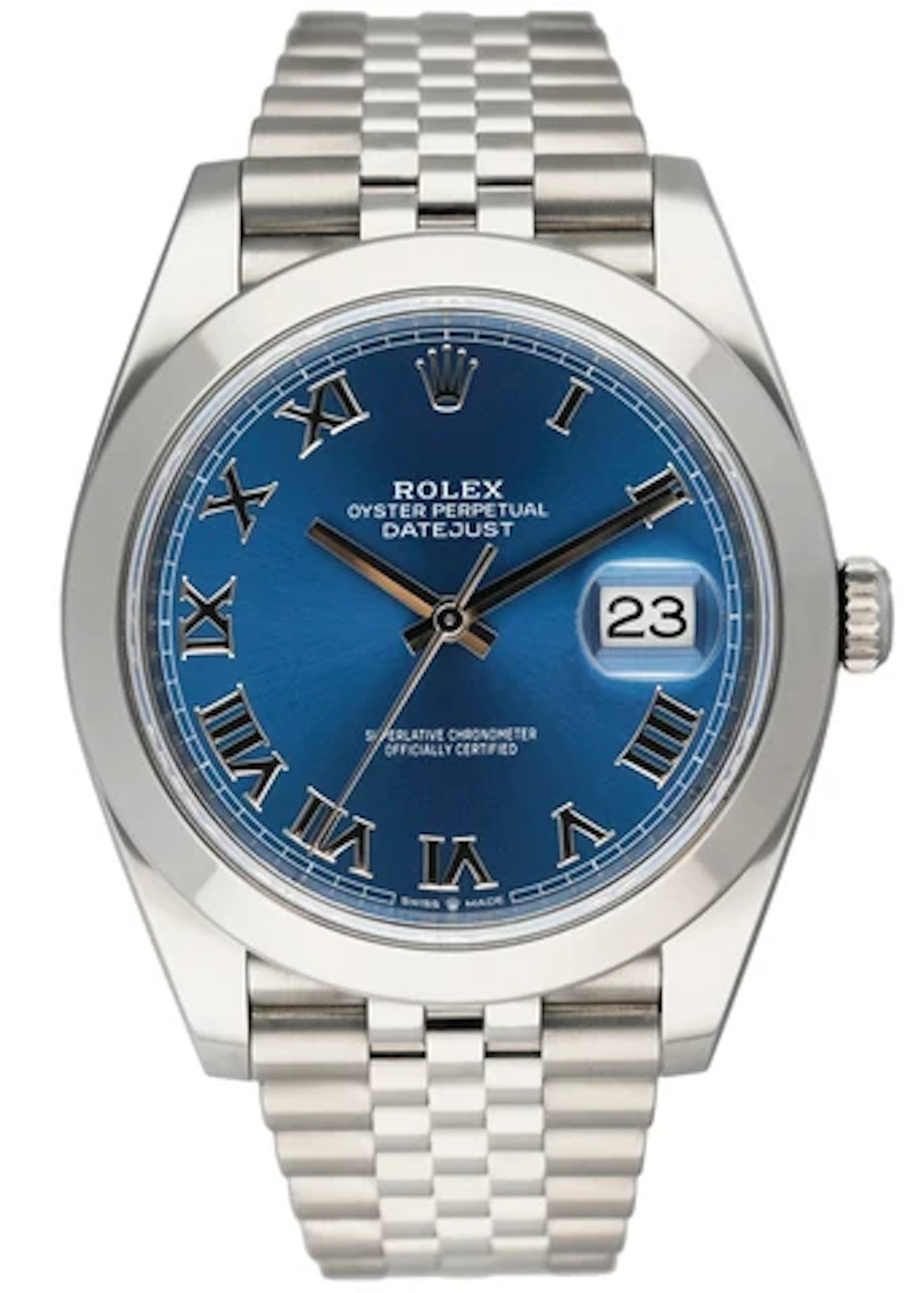 Rolex Datejust 41 126300 Blue Dial Mens Watch Box Papers