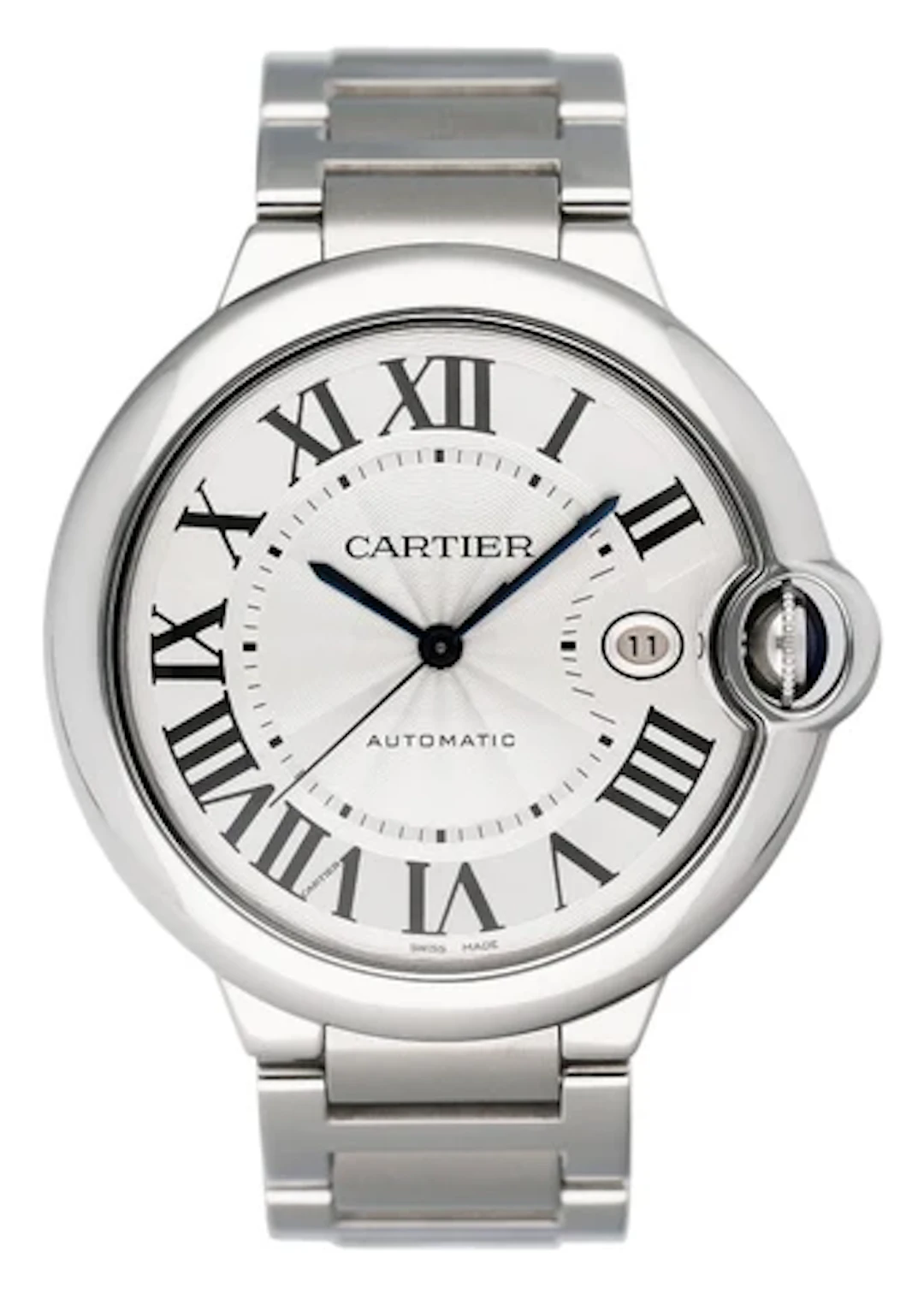 Cartier Ballon Bleu W69012Z4 Stainless Steel Mens Watch Box Papers