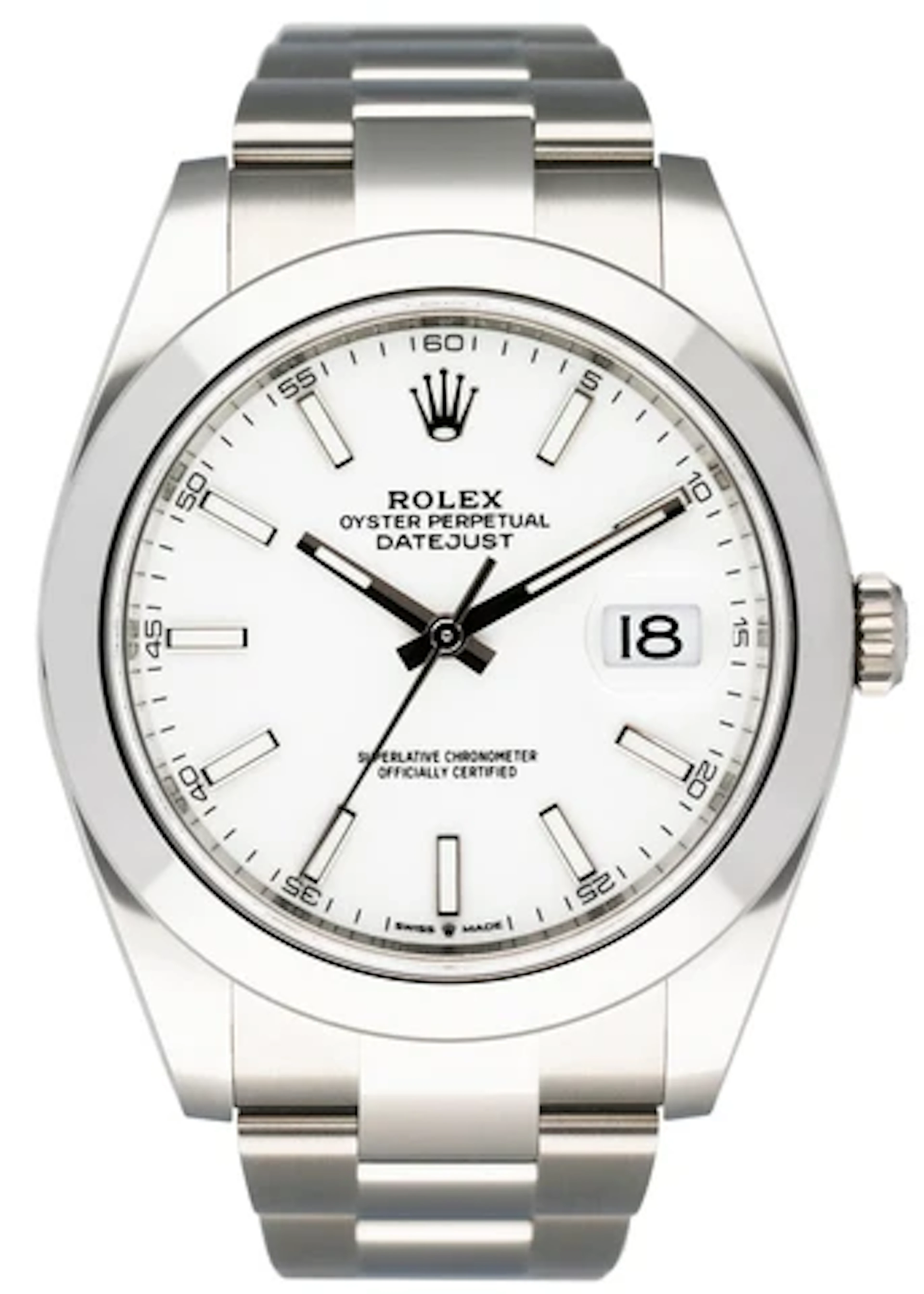 Rolex Datejust 41 126300 White Dial Mens Watch Box Papers