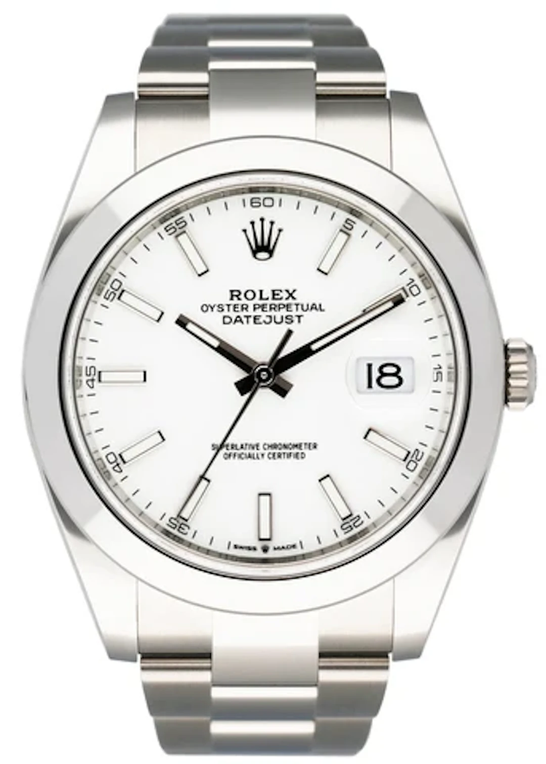 Rolex Datejust 41 126300 White Dial Mens Watch Box Papers