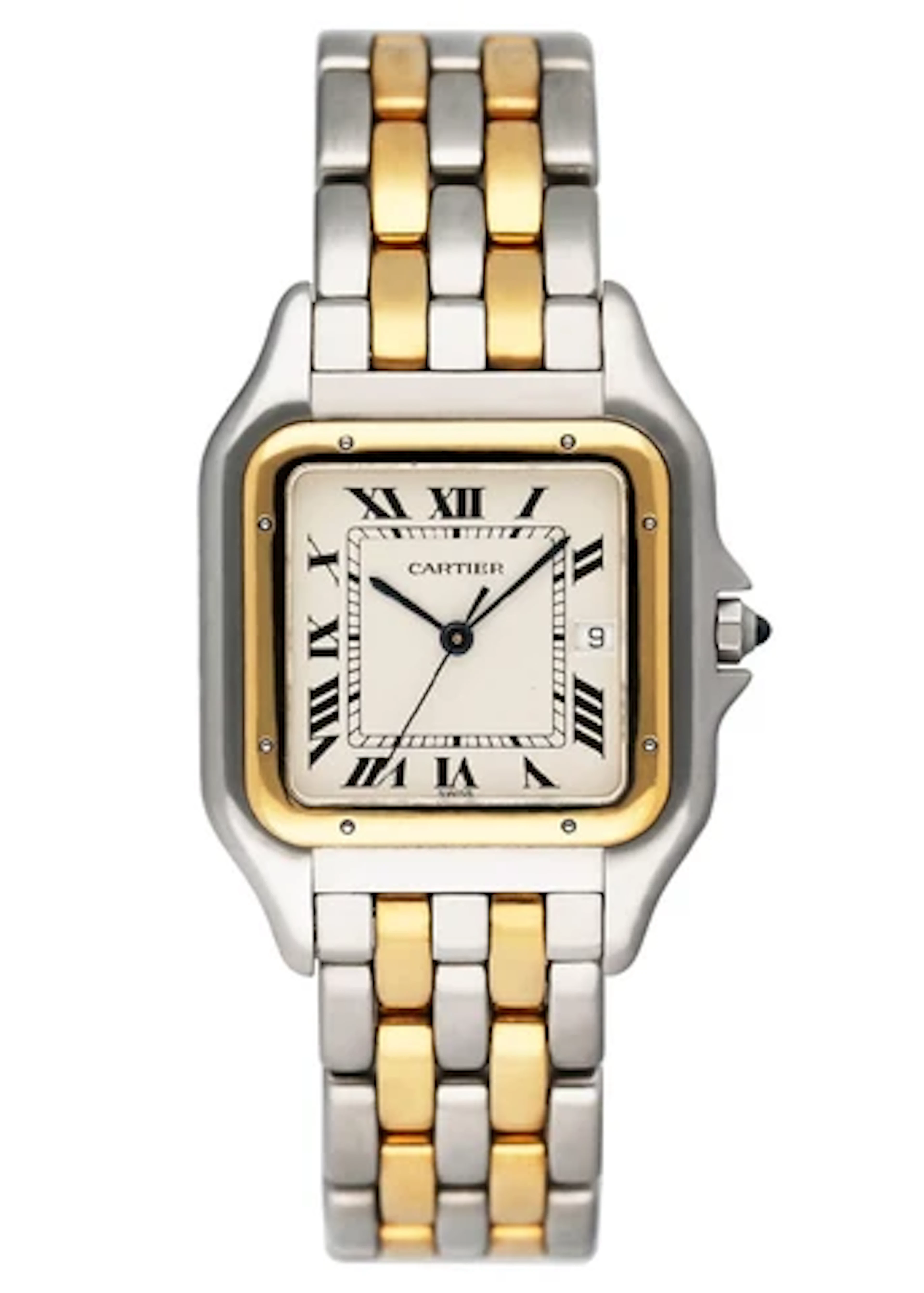 Cartier Panthere Jumbo 187957 Two Tone Mens Watch Box Papers