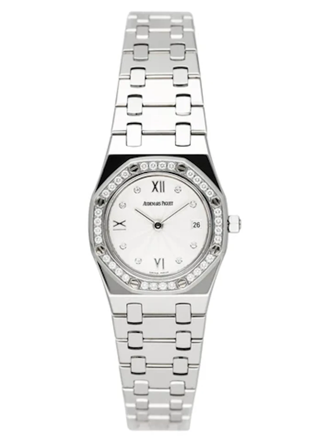 Audemars Piguet Royal Oak 67372ST White Dial Ladies Watch