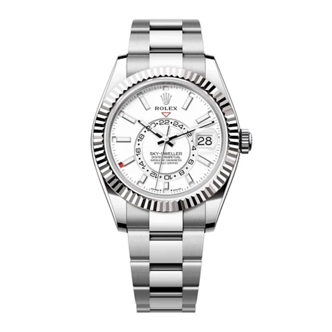 Rolex Sky-Dweller 336934 White Dial Mens Watch Box Papers
