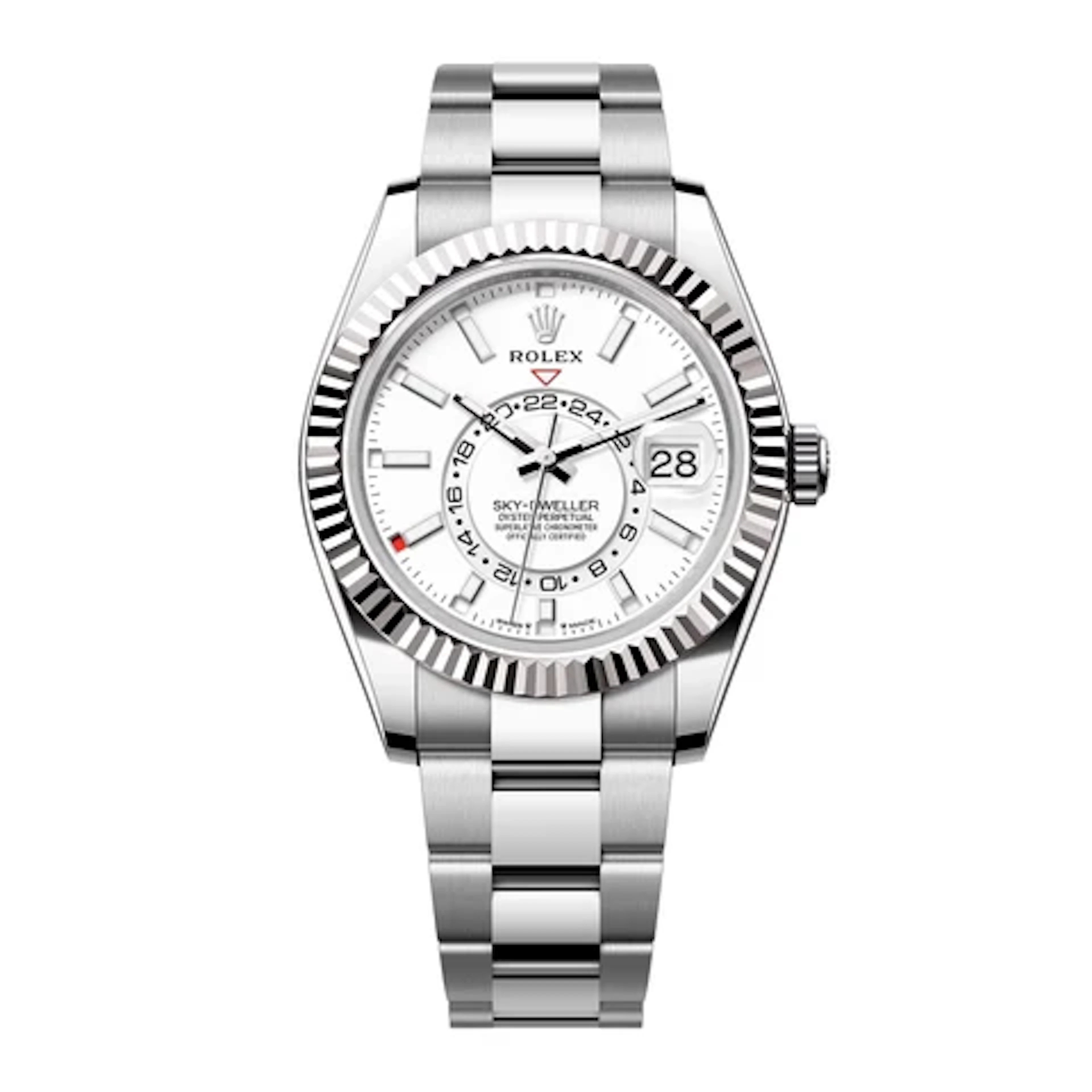Rolex Sky-Dweller 336934 White Dial Mens Watch Box Papers
