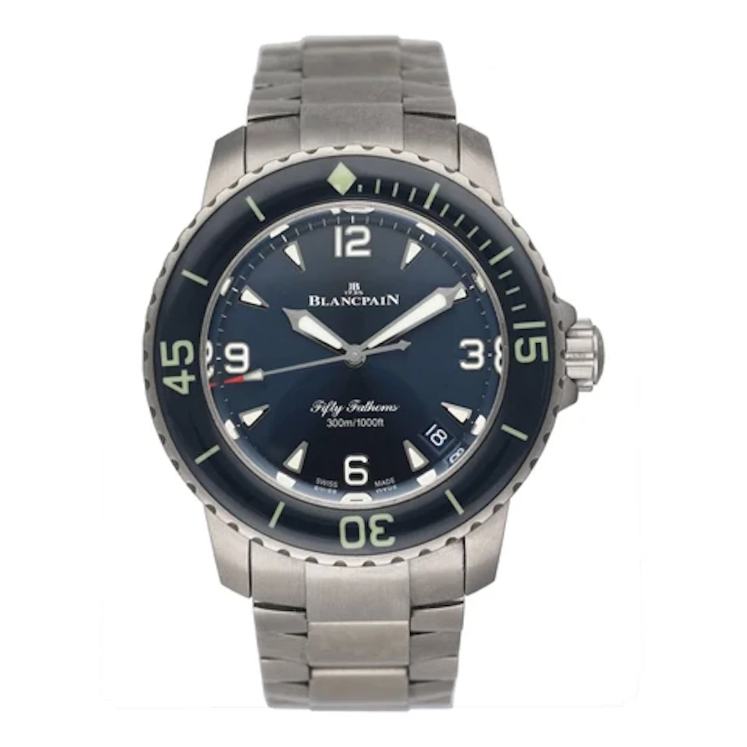 Blancpain Fifty Fathoms Automatique 5010 12B40 98S Blue Dial Titanium