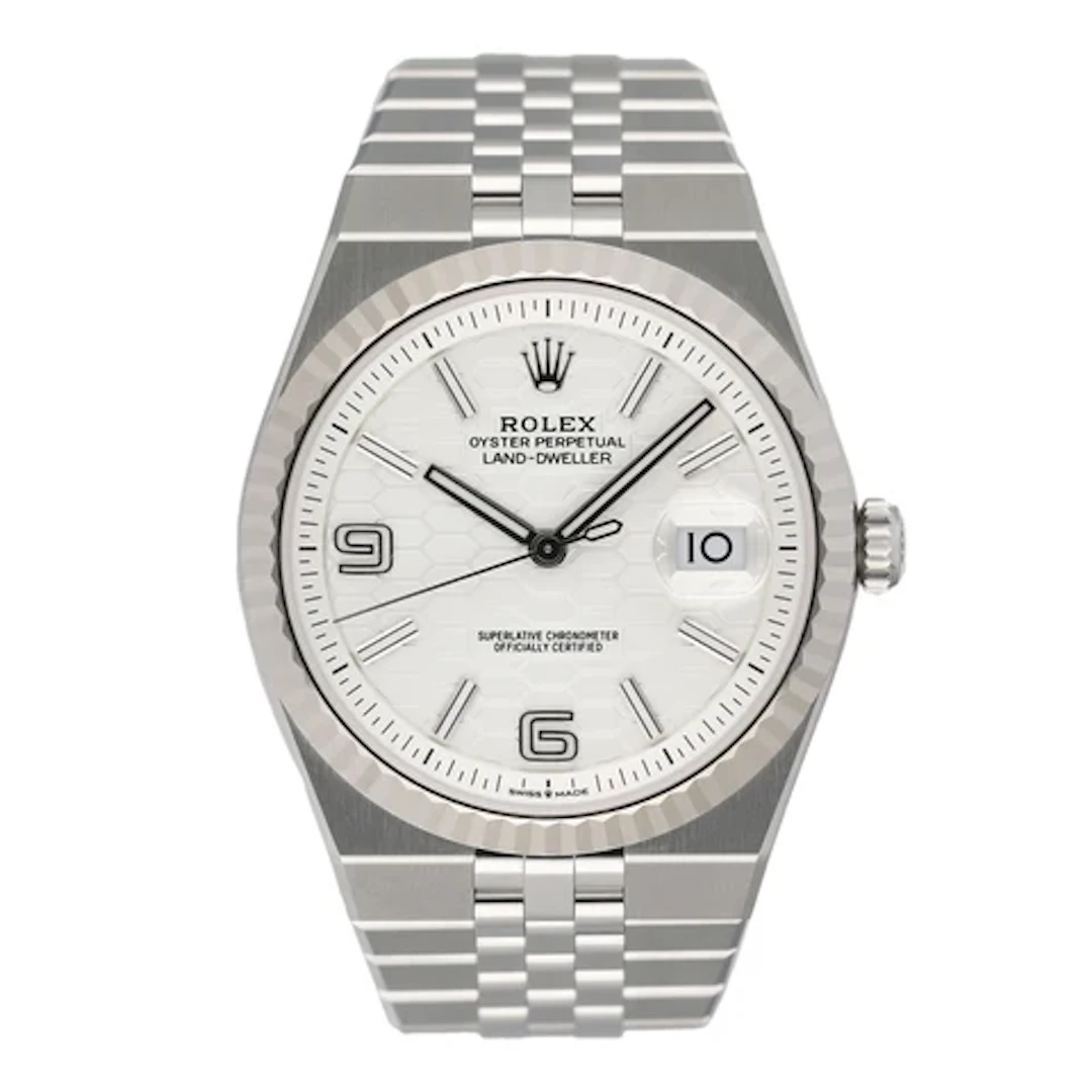 Rolex Land-Dweller 127334 Stainless Steel Mens Watch Box Papers