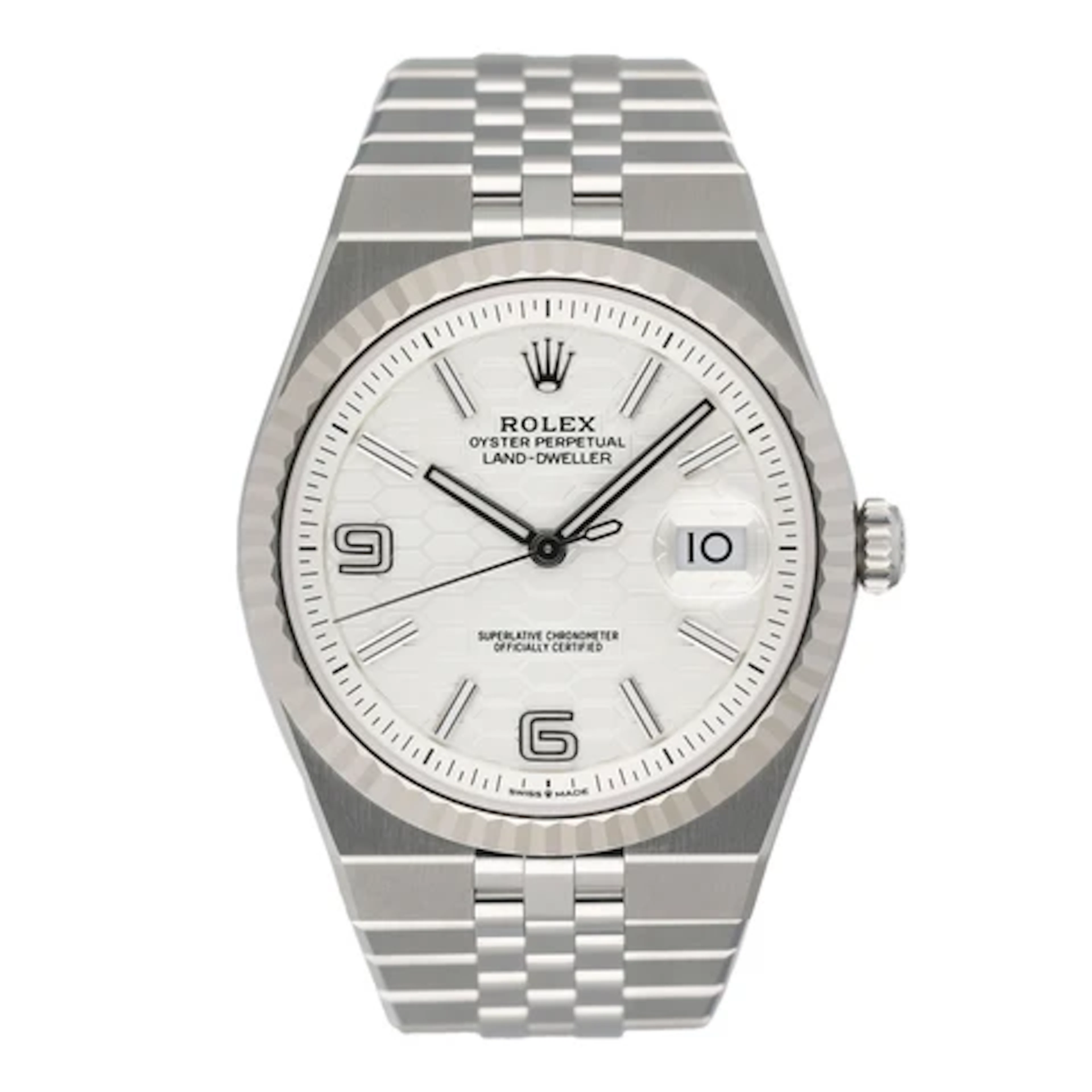 Rolex Land-Dweller 127334 Stainless Steel Mens Watch Box Papers