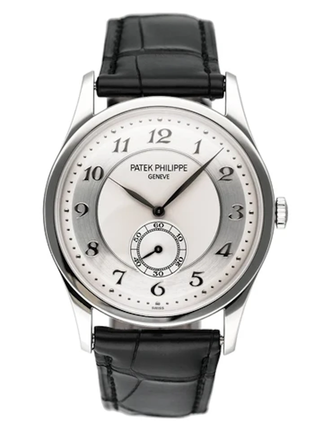 Patek Philippe Calatrava 5196P-001 Silver Dial Platinum Mens Watch Box Papers